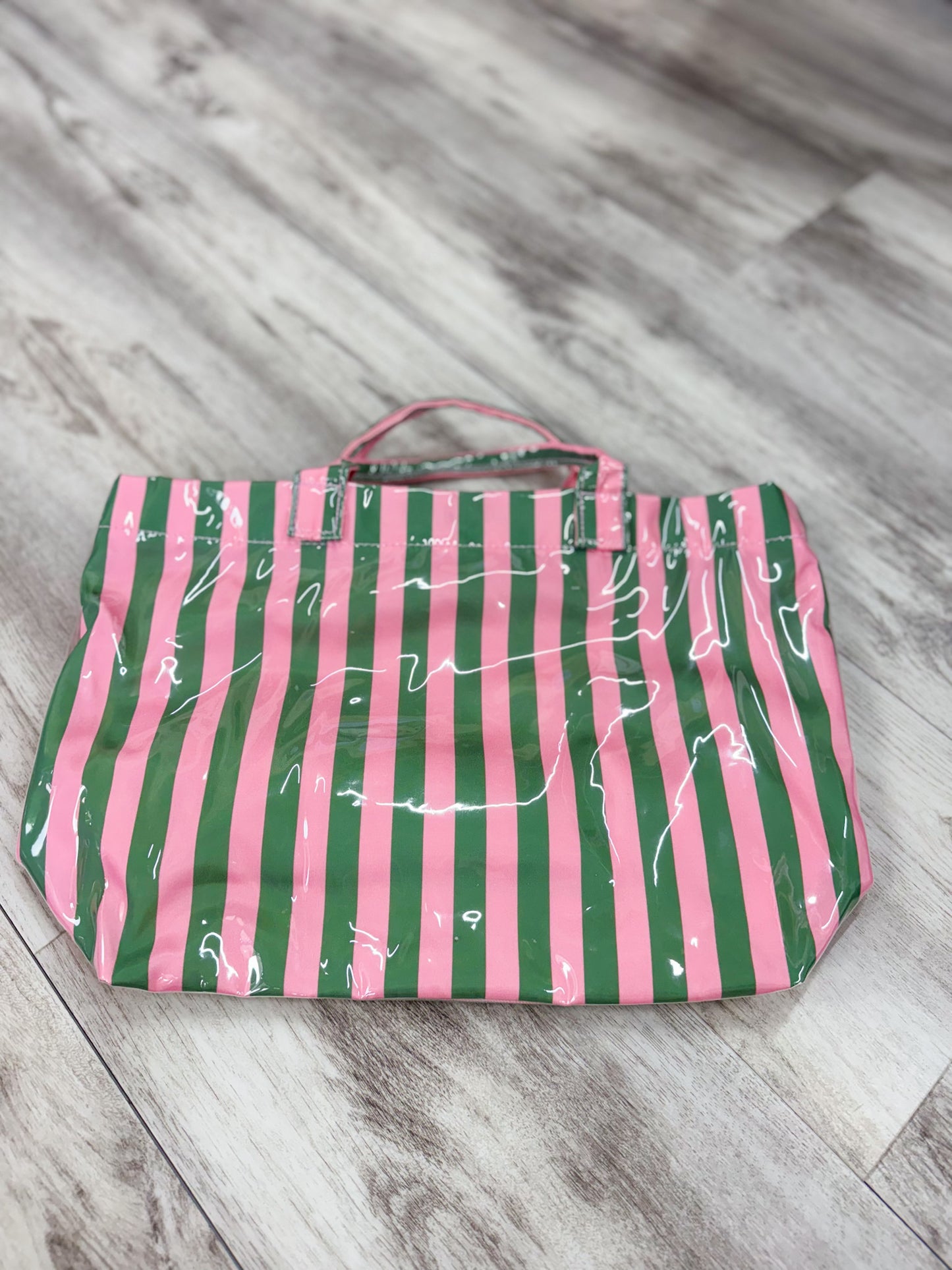 Beach Bum Striped Tote Bags