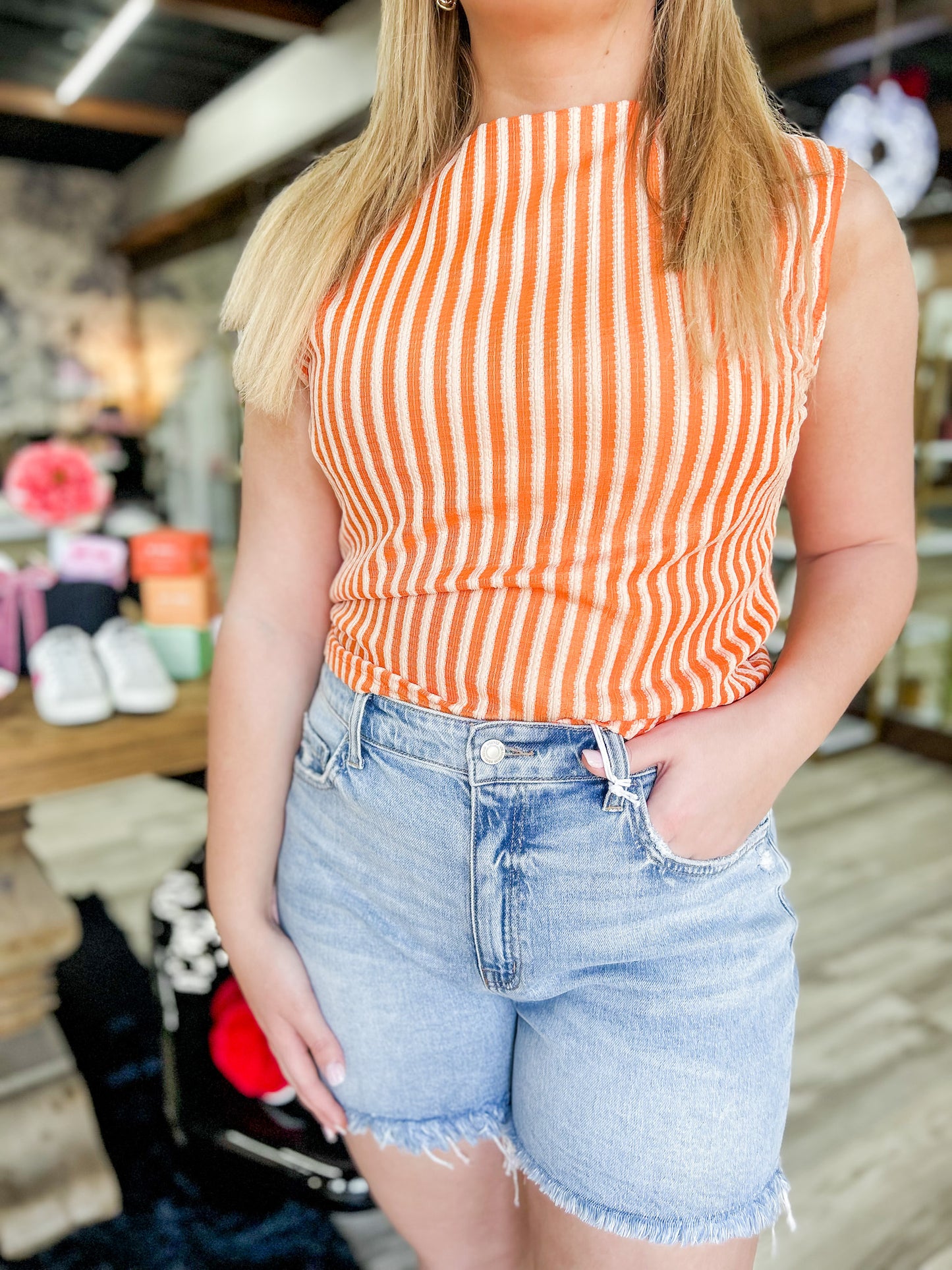 Sunkist Striped Top