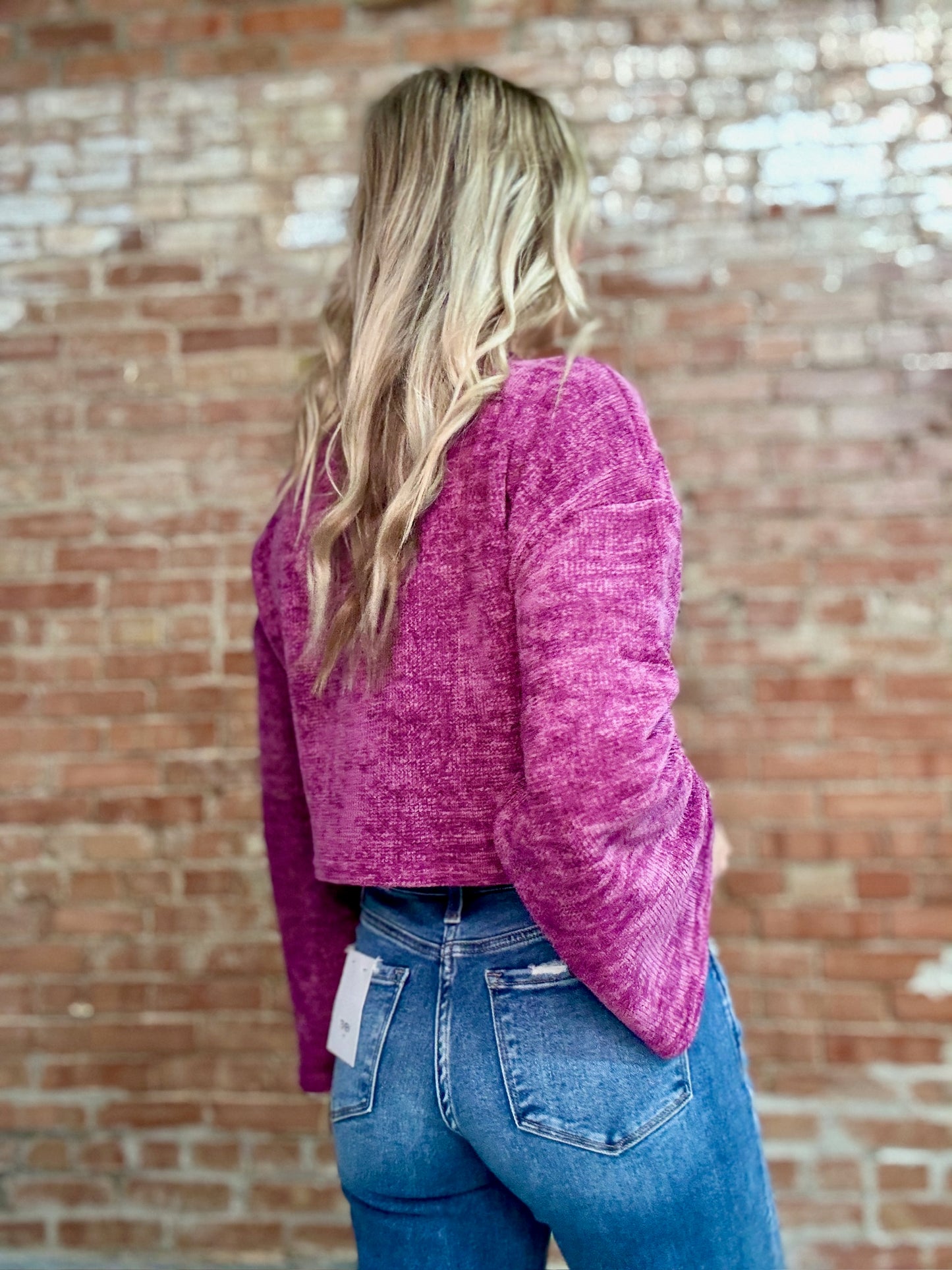 Plum Bell Sleeve
