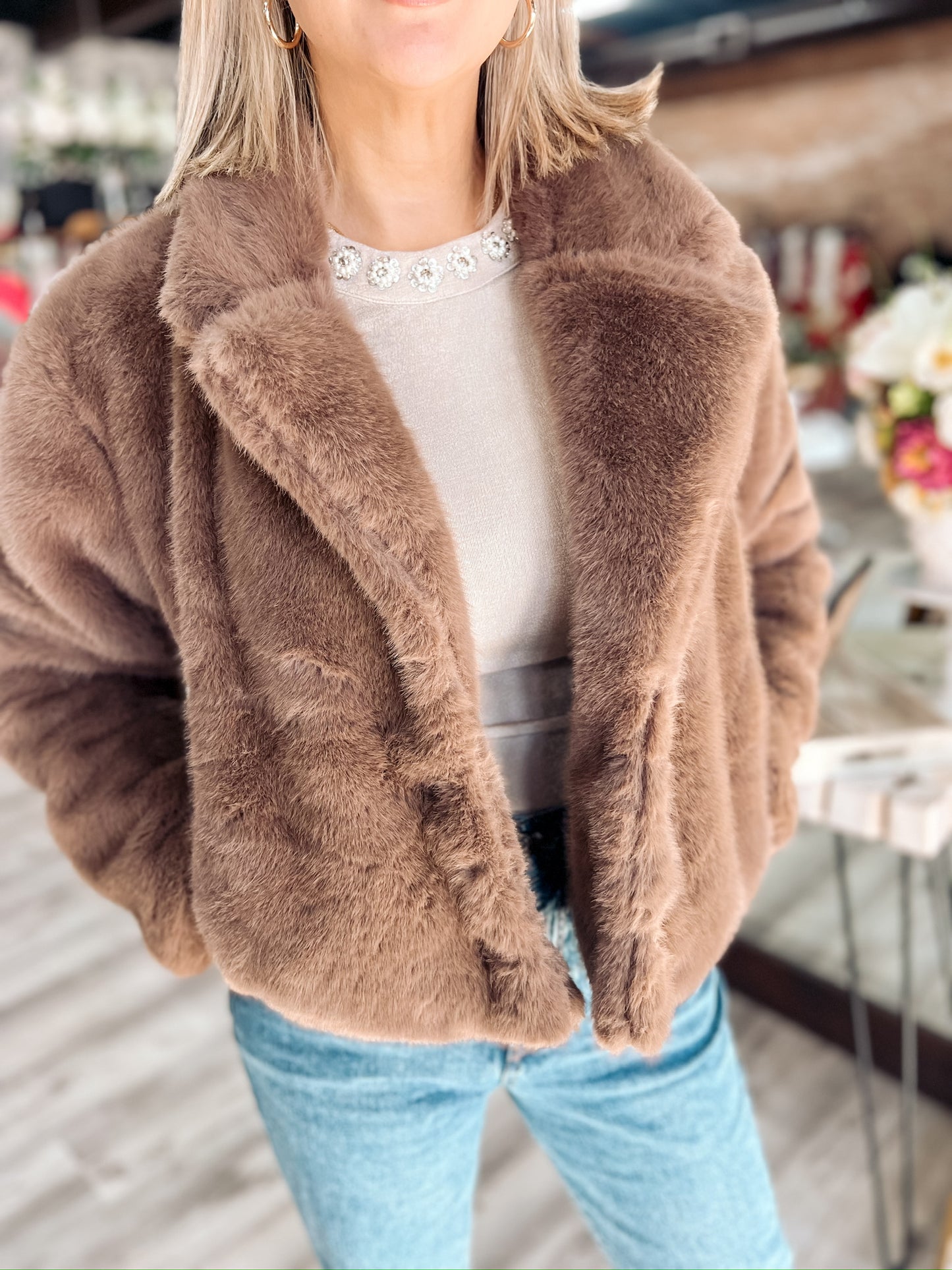 Camel Fur Jacket