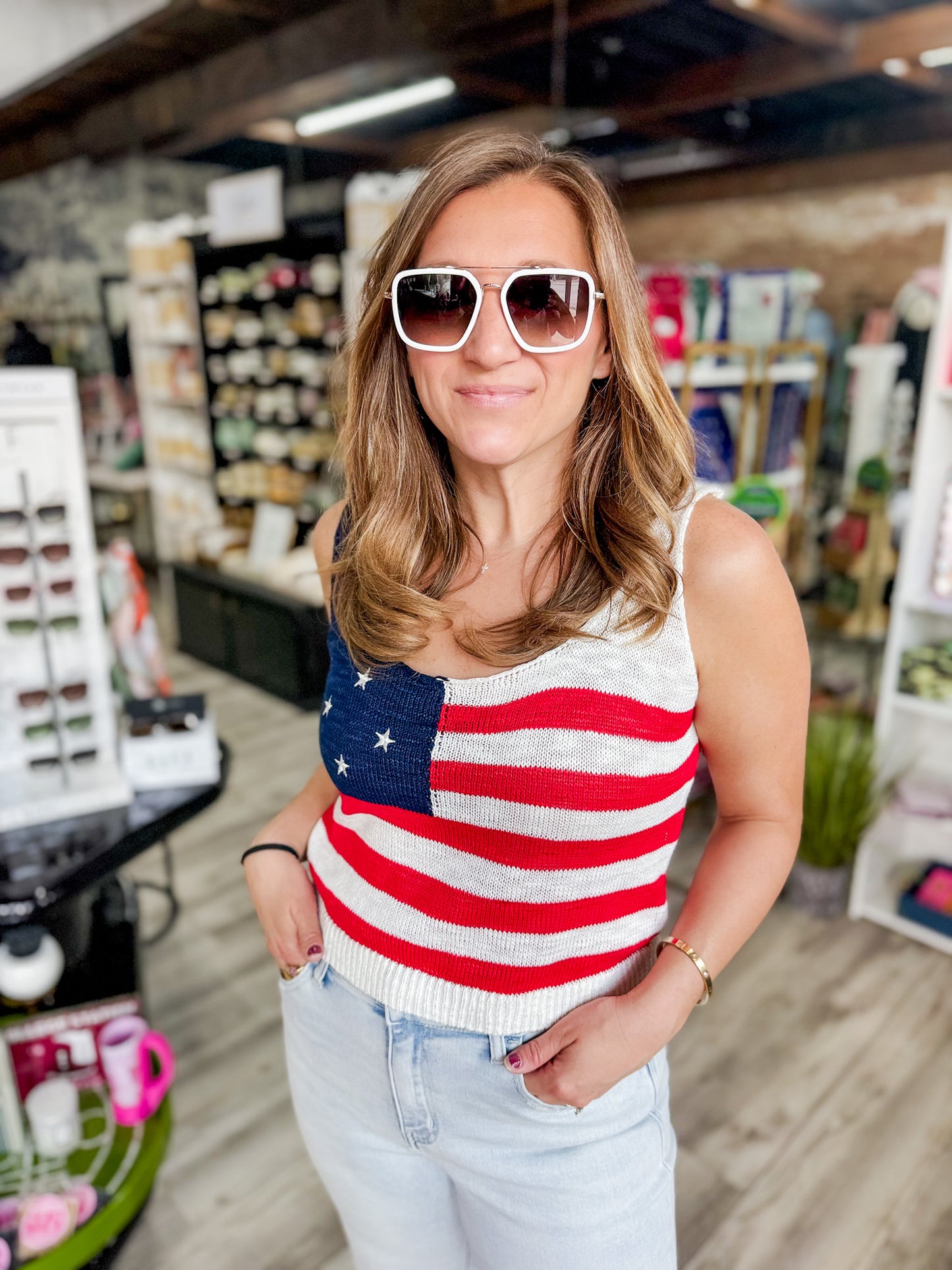 Star Spangled Knit Tank