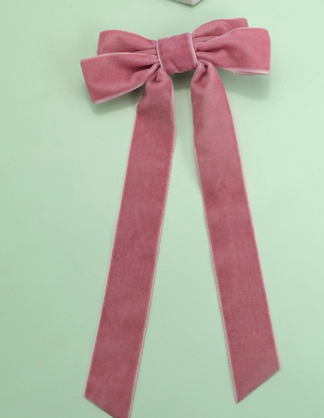 Velvet Ribbon Bow Hair Clips