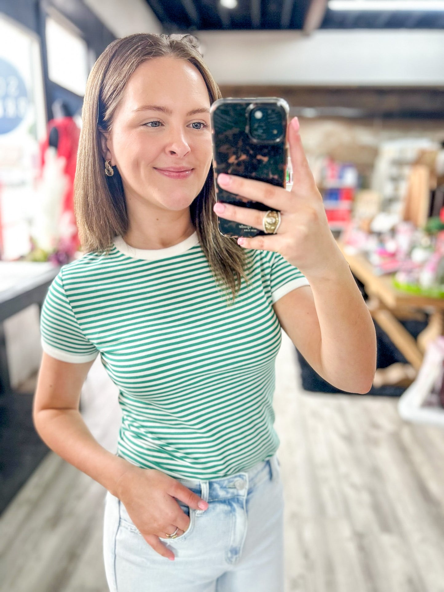 Striped Trim Tee