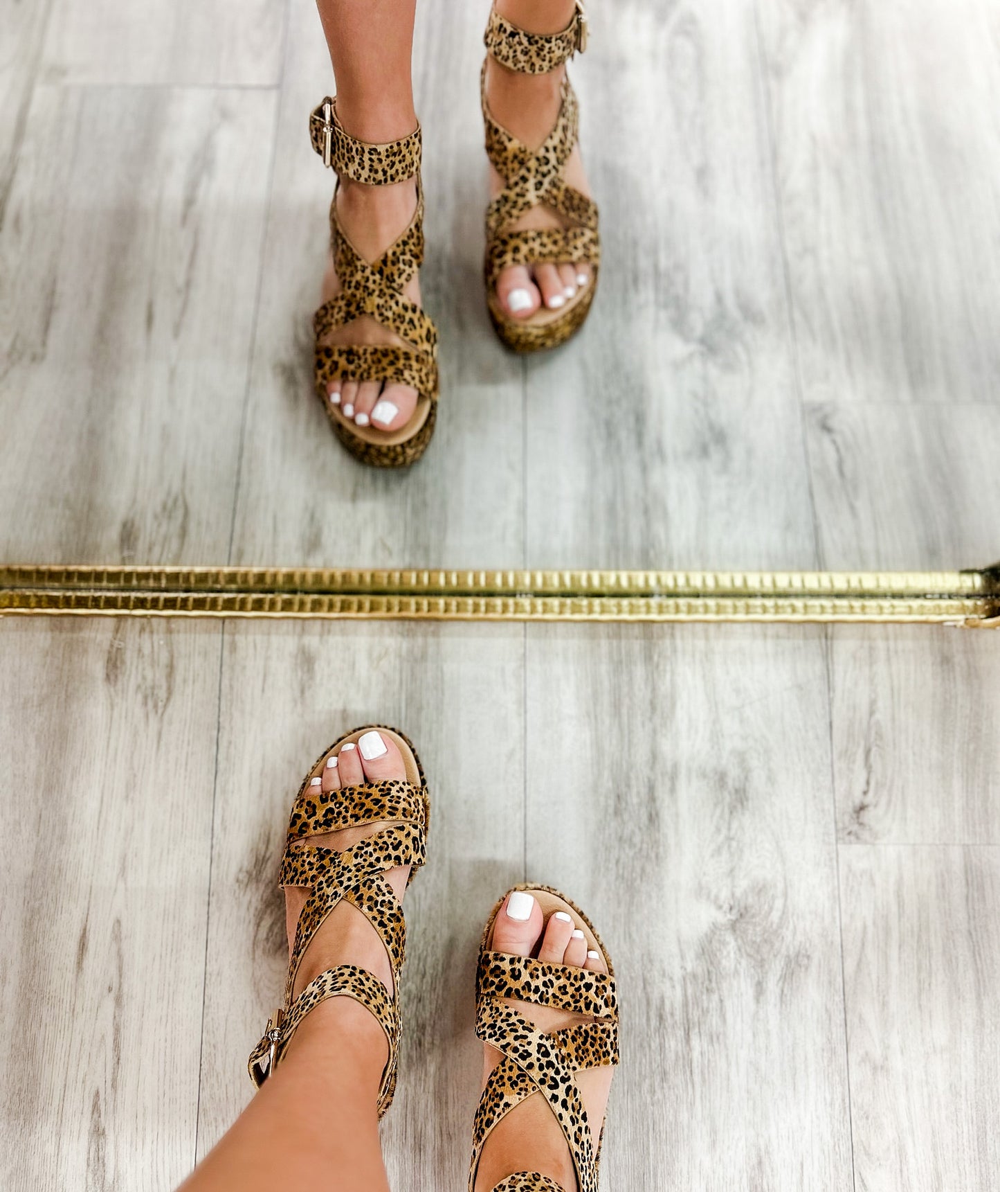 Pascal Leopard Platform Sandal