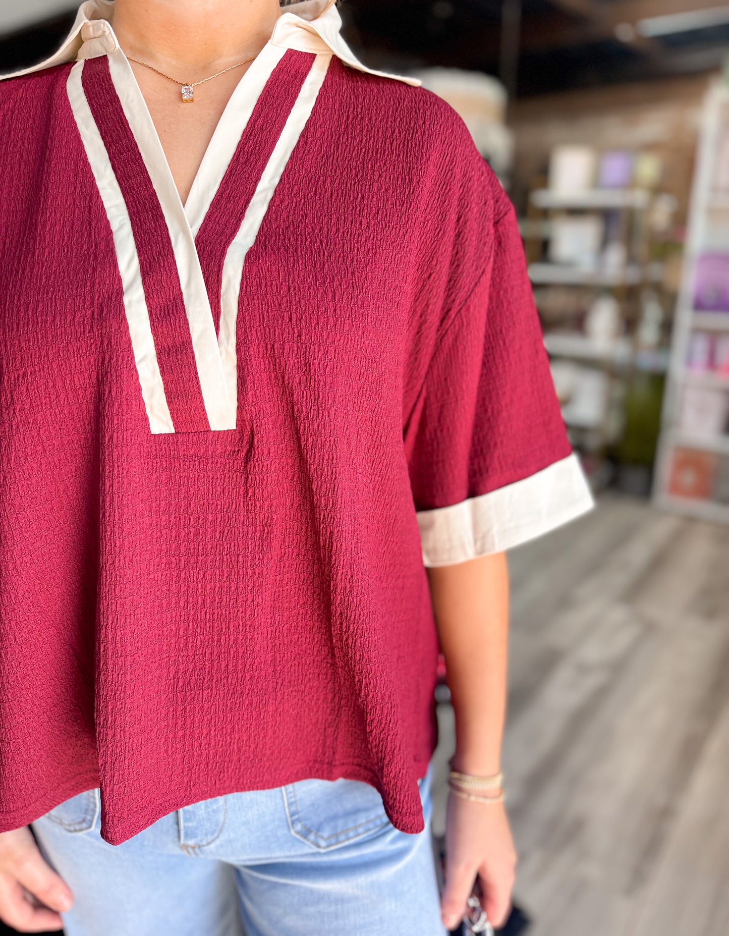 Wine Me Down Blouse