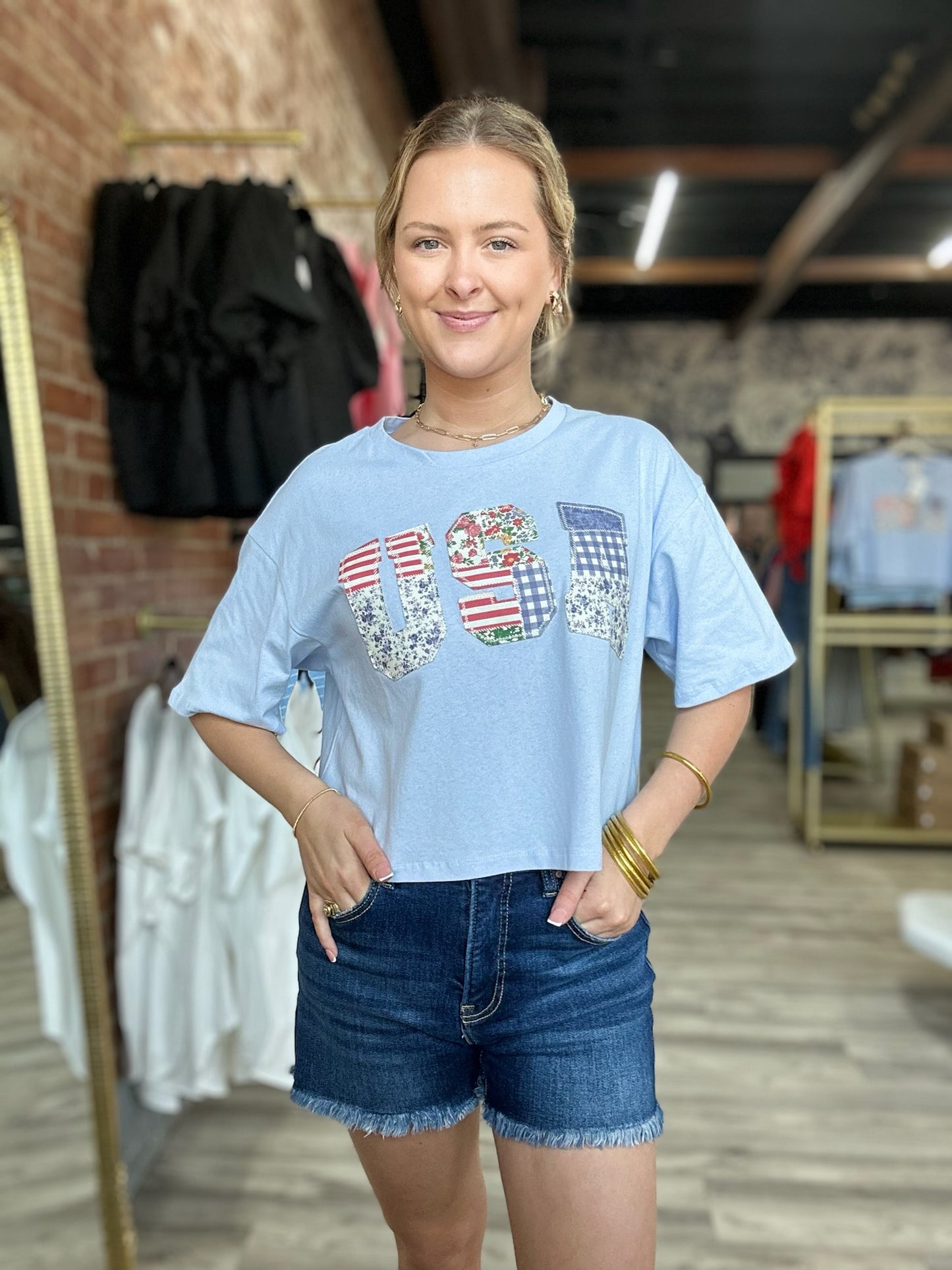 USA Patchwork Top