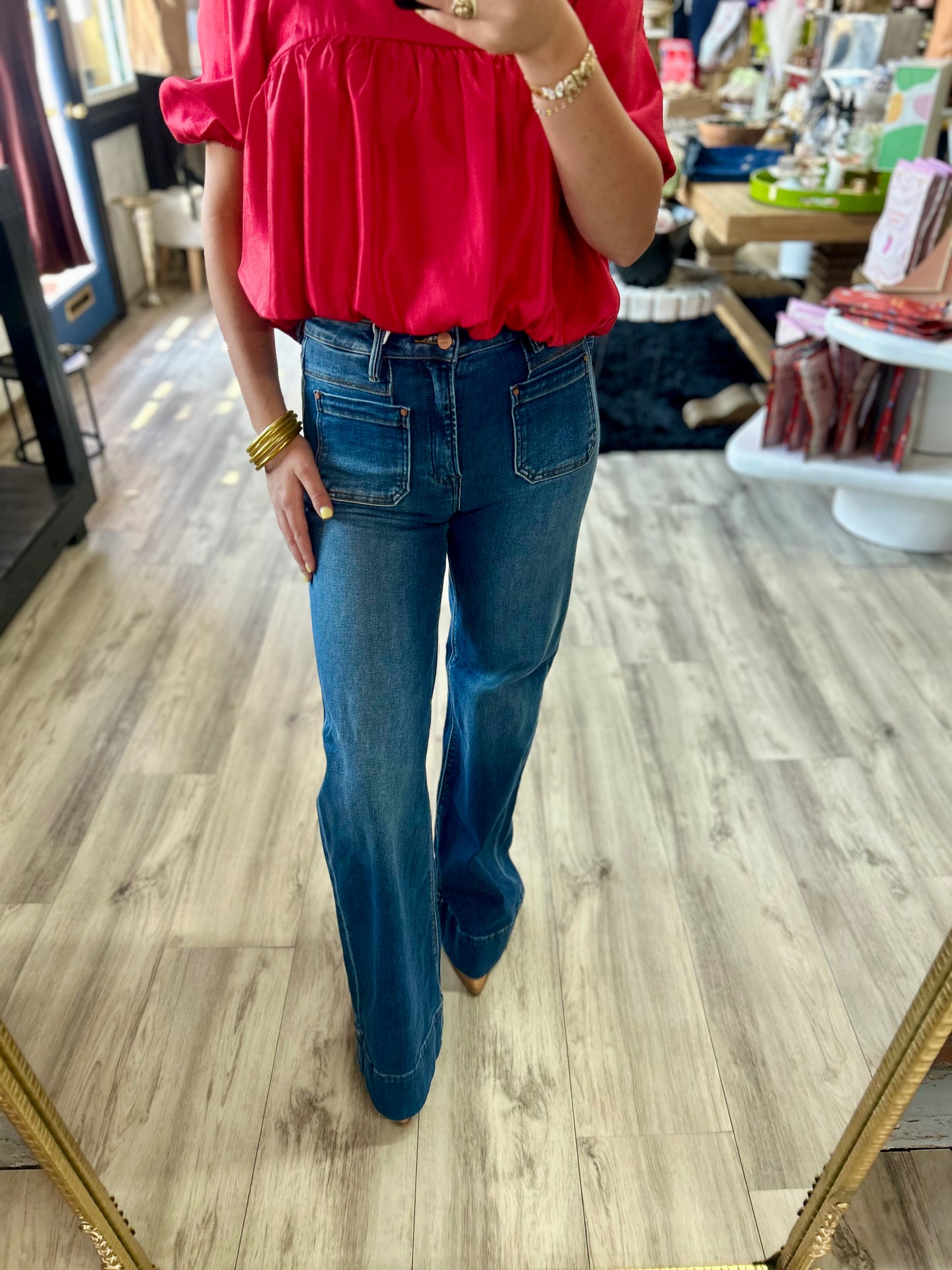 Retro Girl Flared Jeans