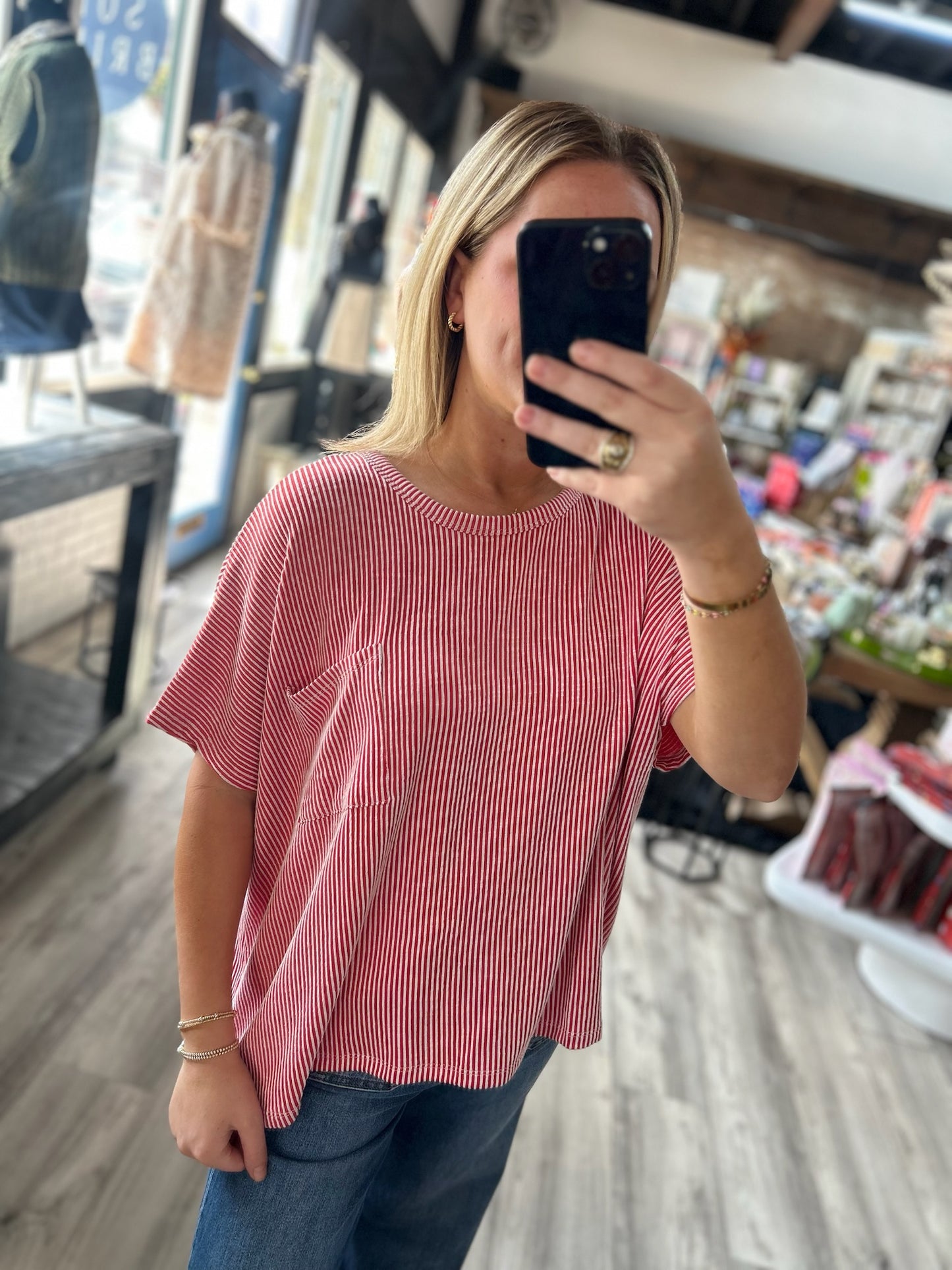 Corded Crop Tee