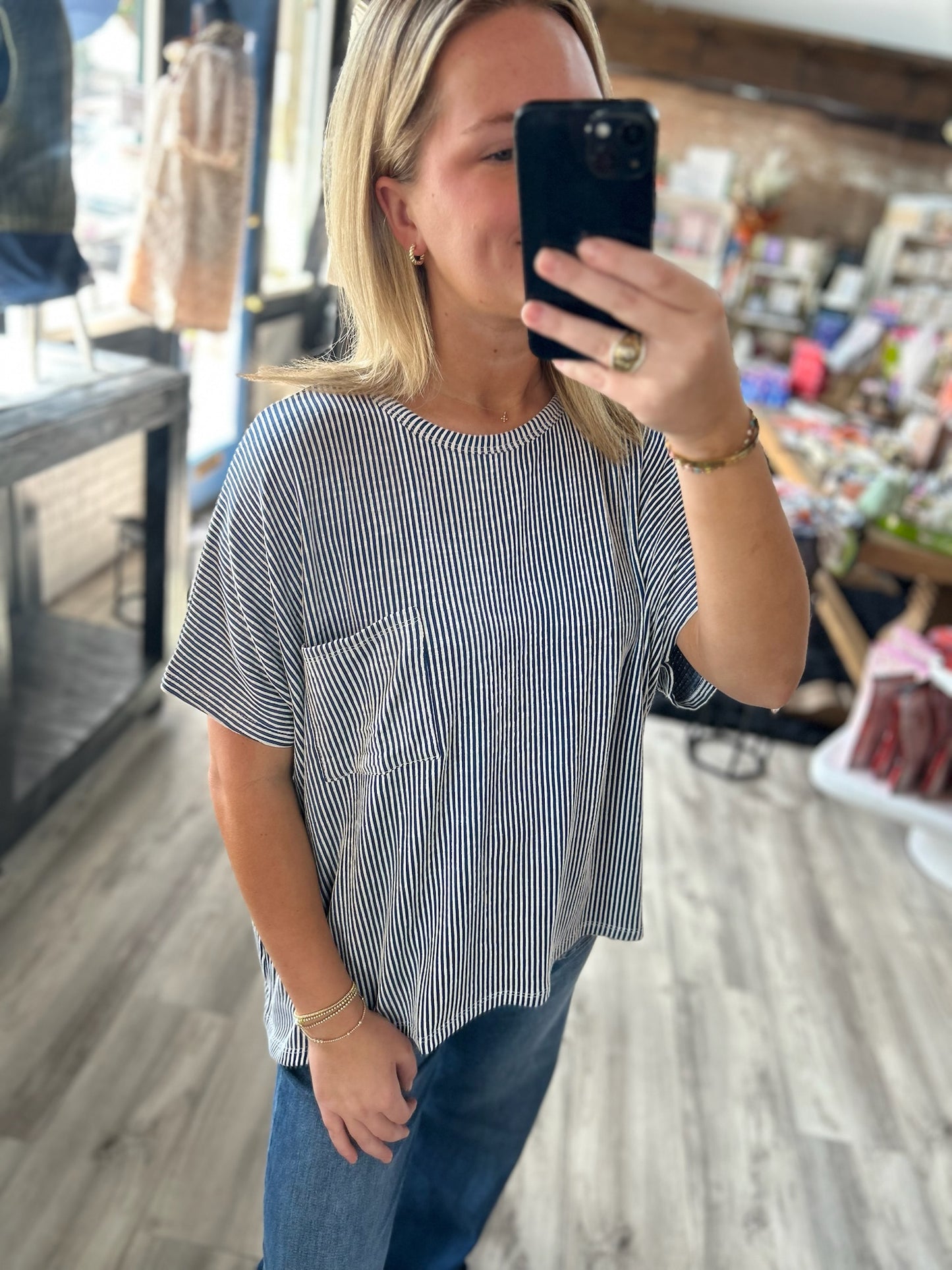 Corded Crop Tee
