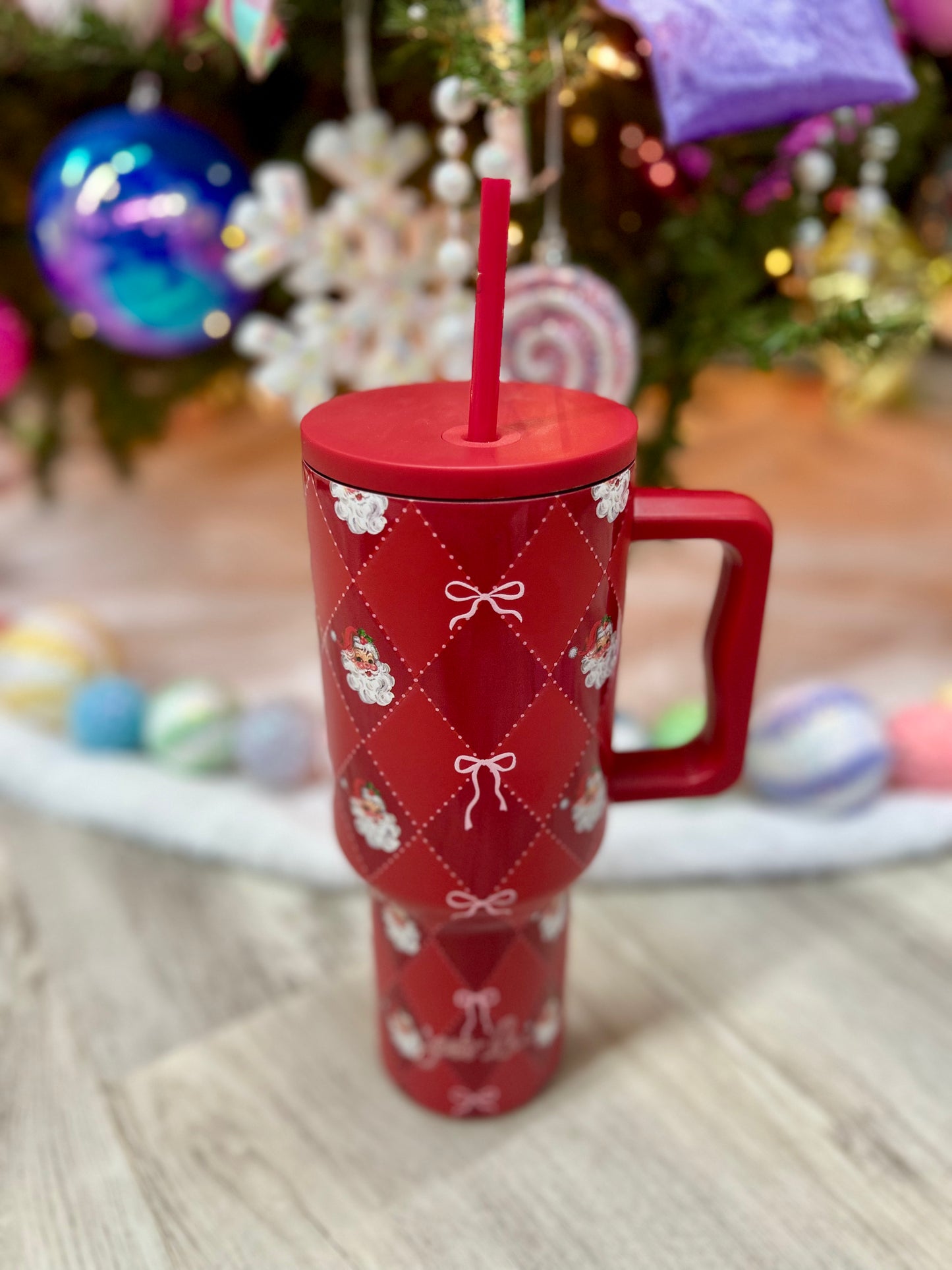 Santa Bow Tumbler