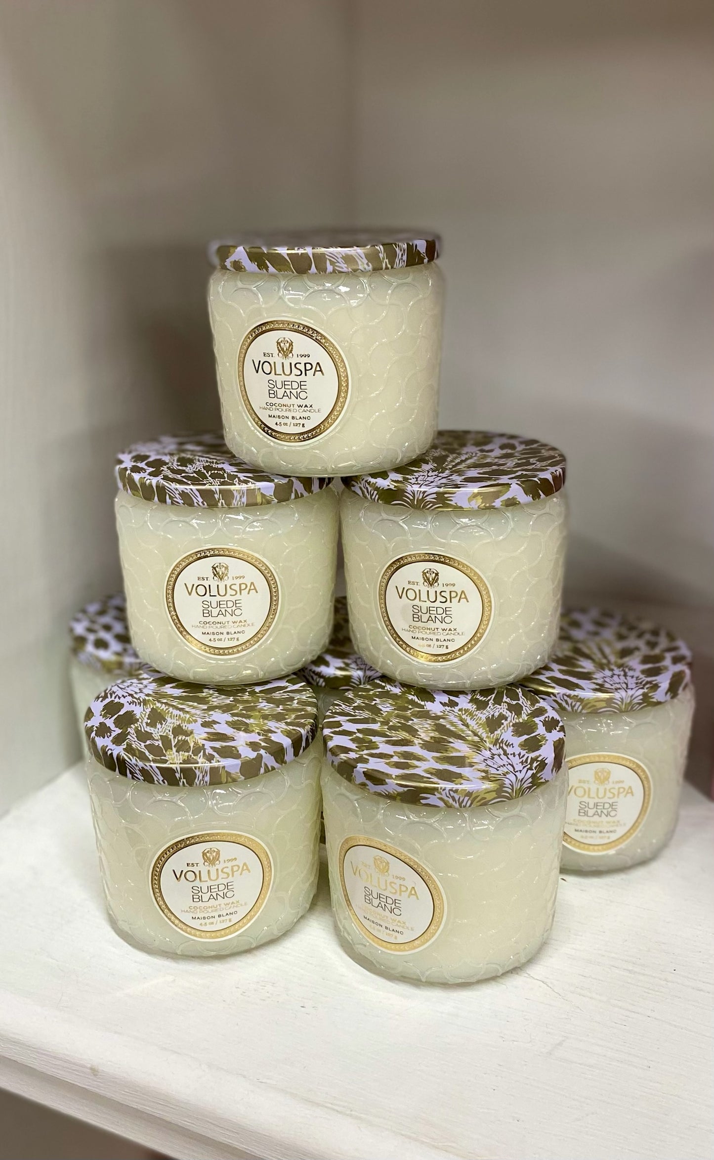 Voluspa Suede Blanc Candle