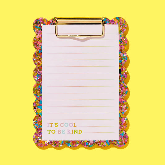 Happy Confetti Mini Clipboard & Notepad