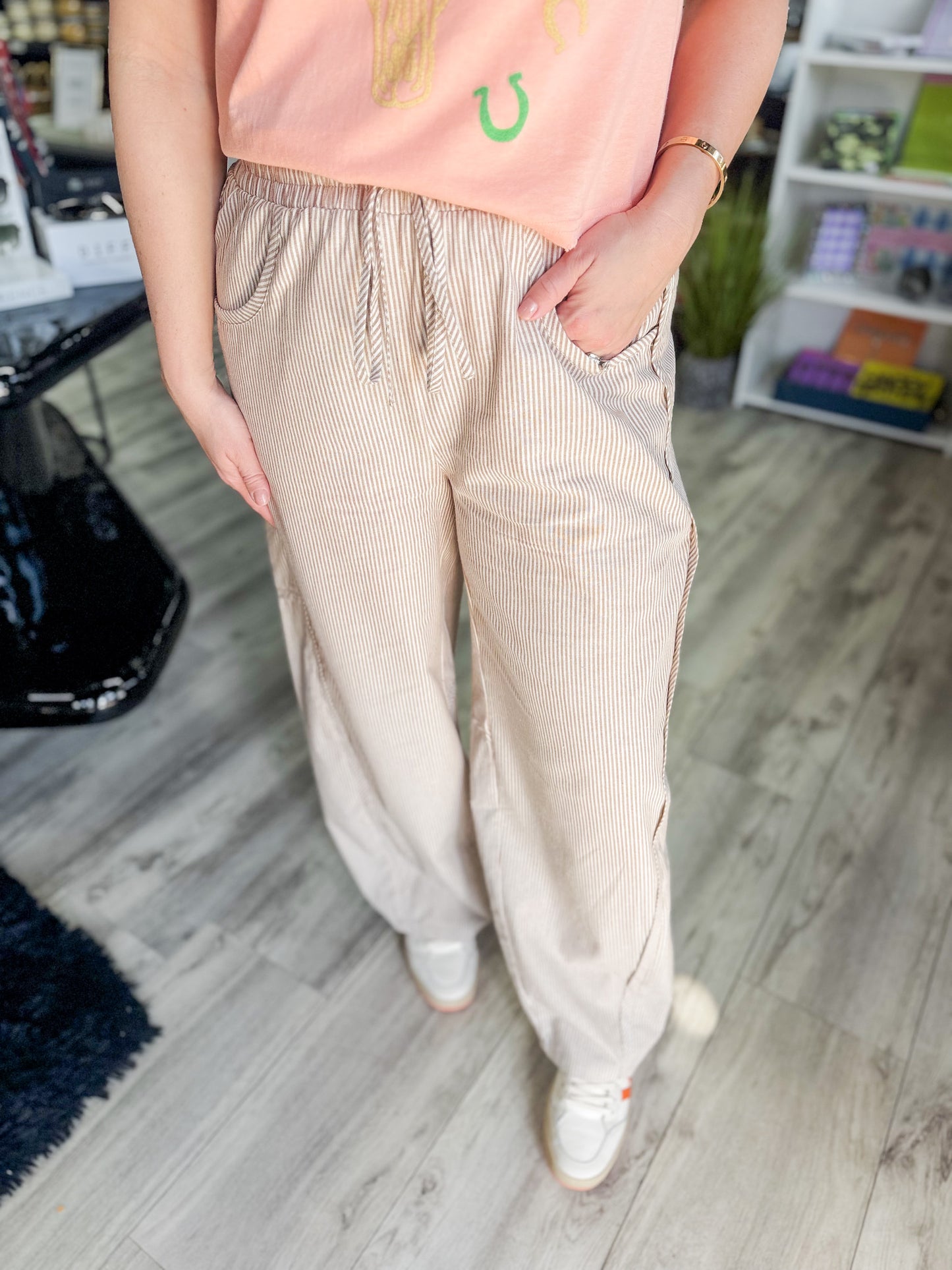 Get Comfortable Cotton Barrel Pants