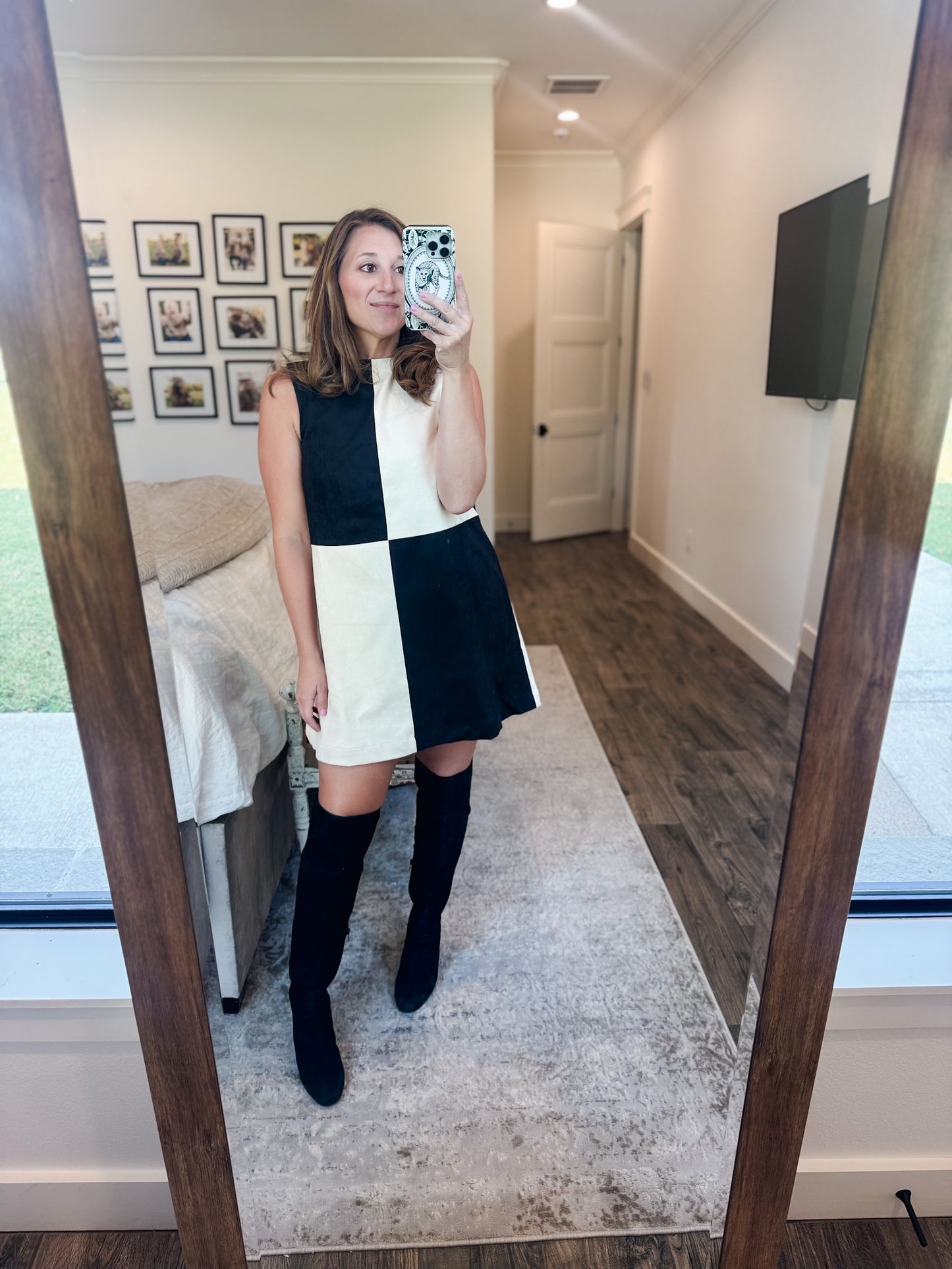 Miss McKenzie Suede Dress