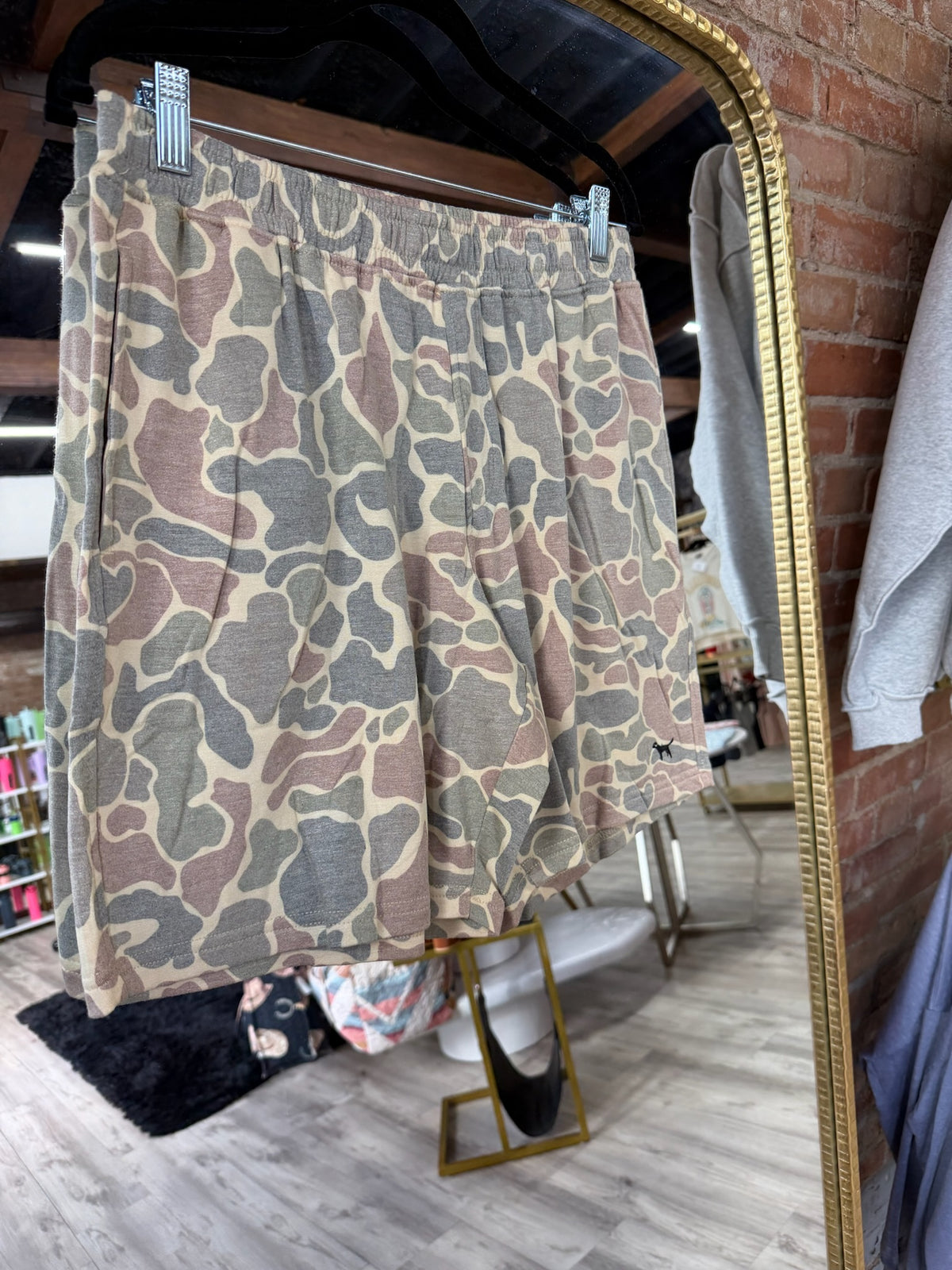 Mens Camo Sweatshorts
