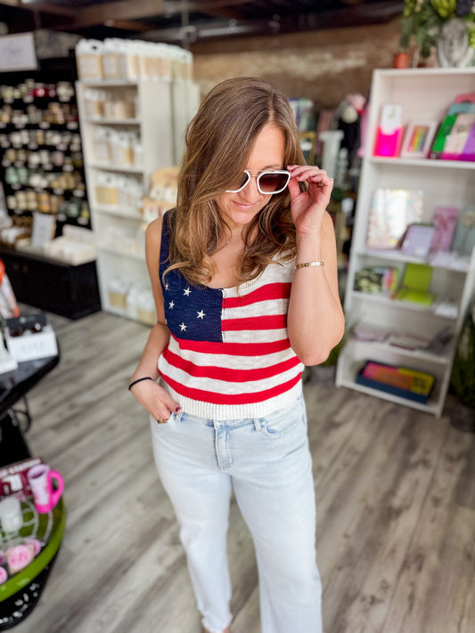 Star Spangled Knit Tank