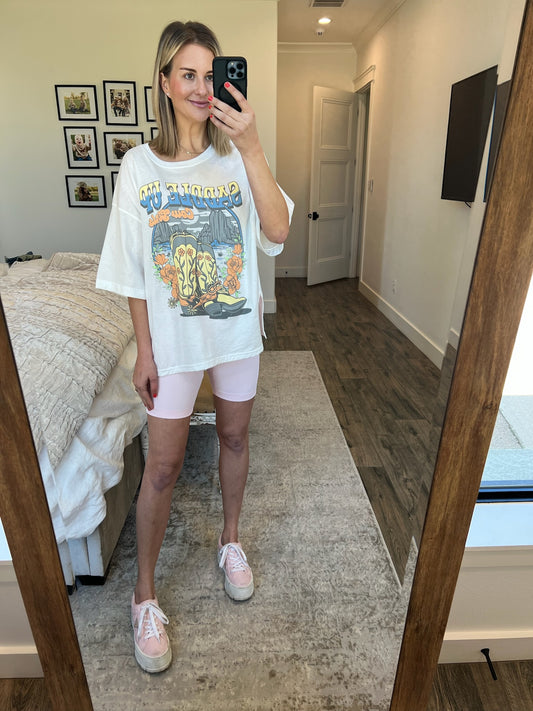 Powder Pink Biker Shorts