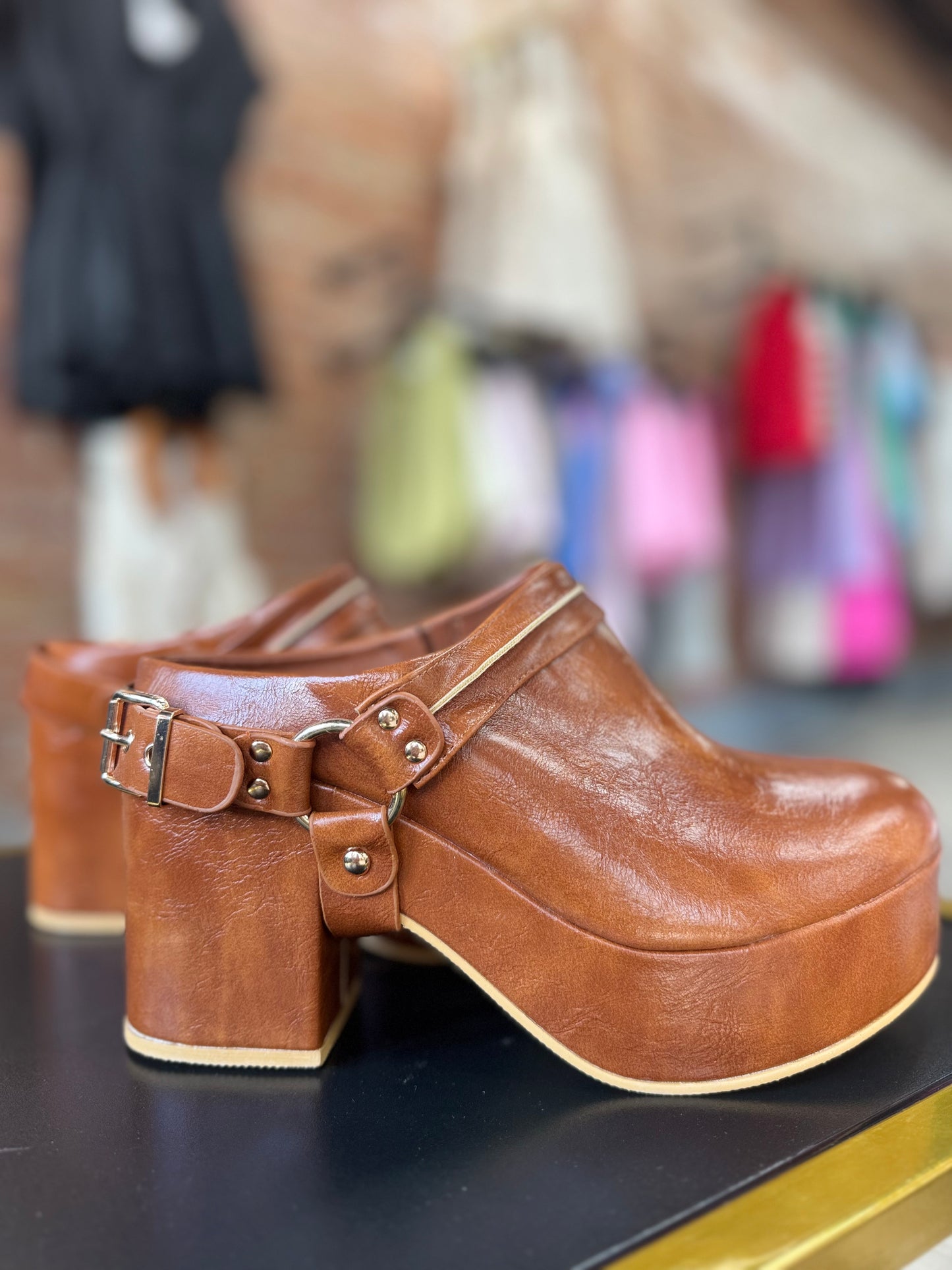 Sawyer Cognac Clog