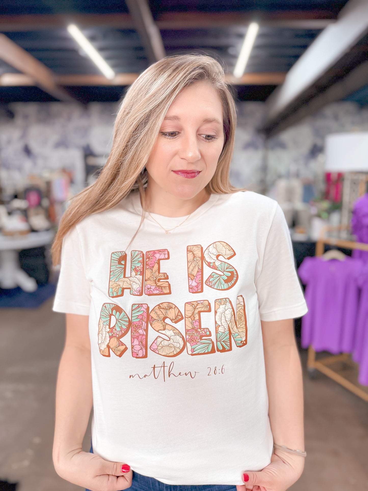 He Is Risen Tee