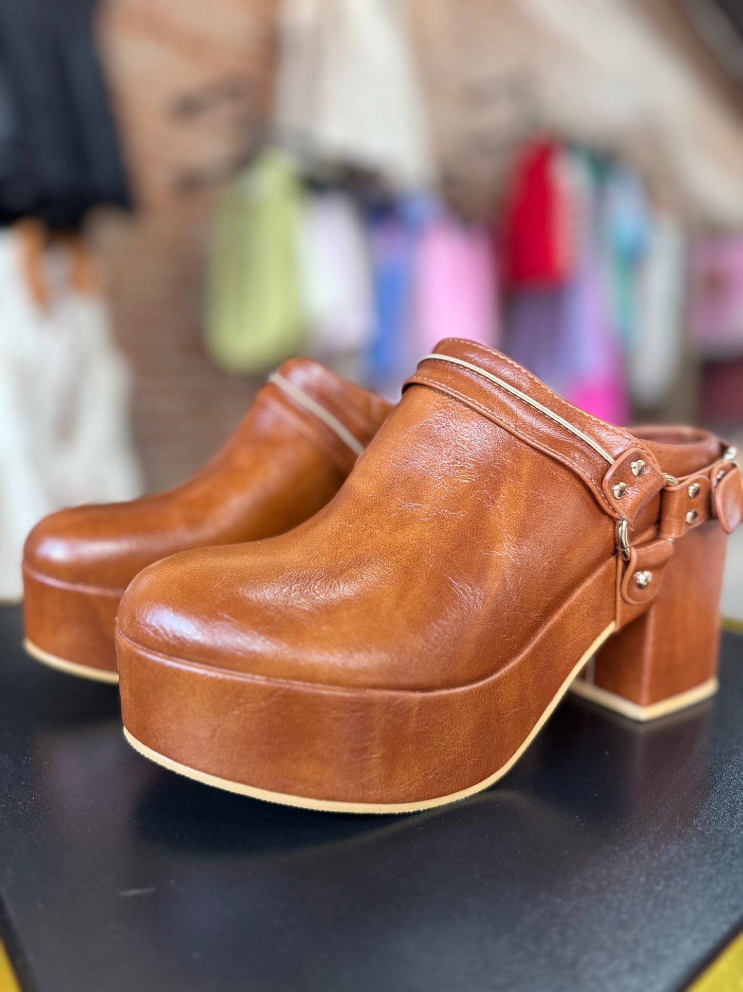 Sawyer Cognac Clog