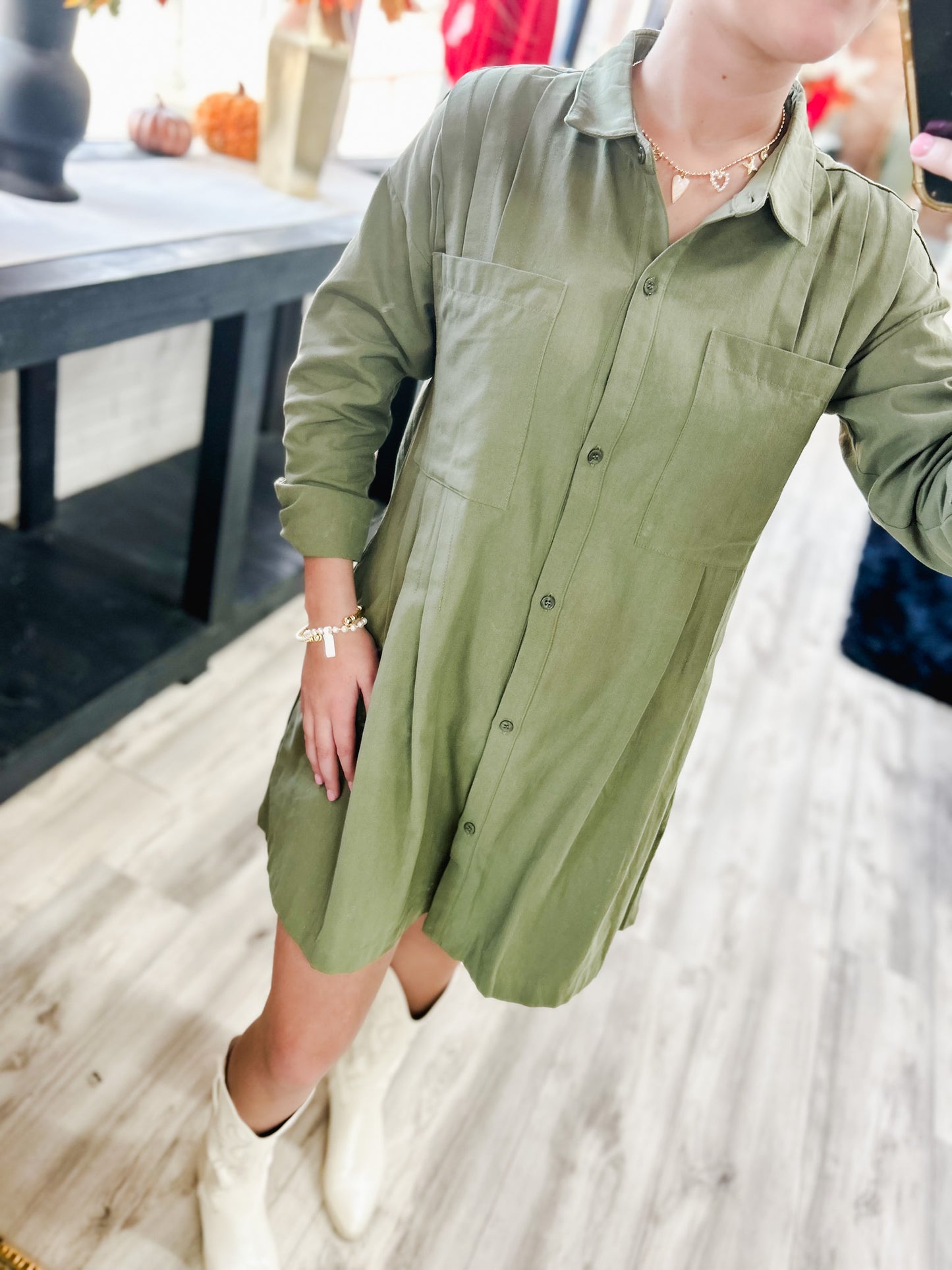 Olivia Button Down Dress