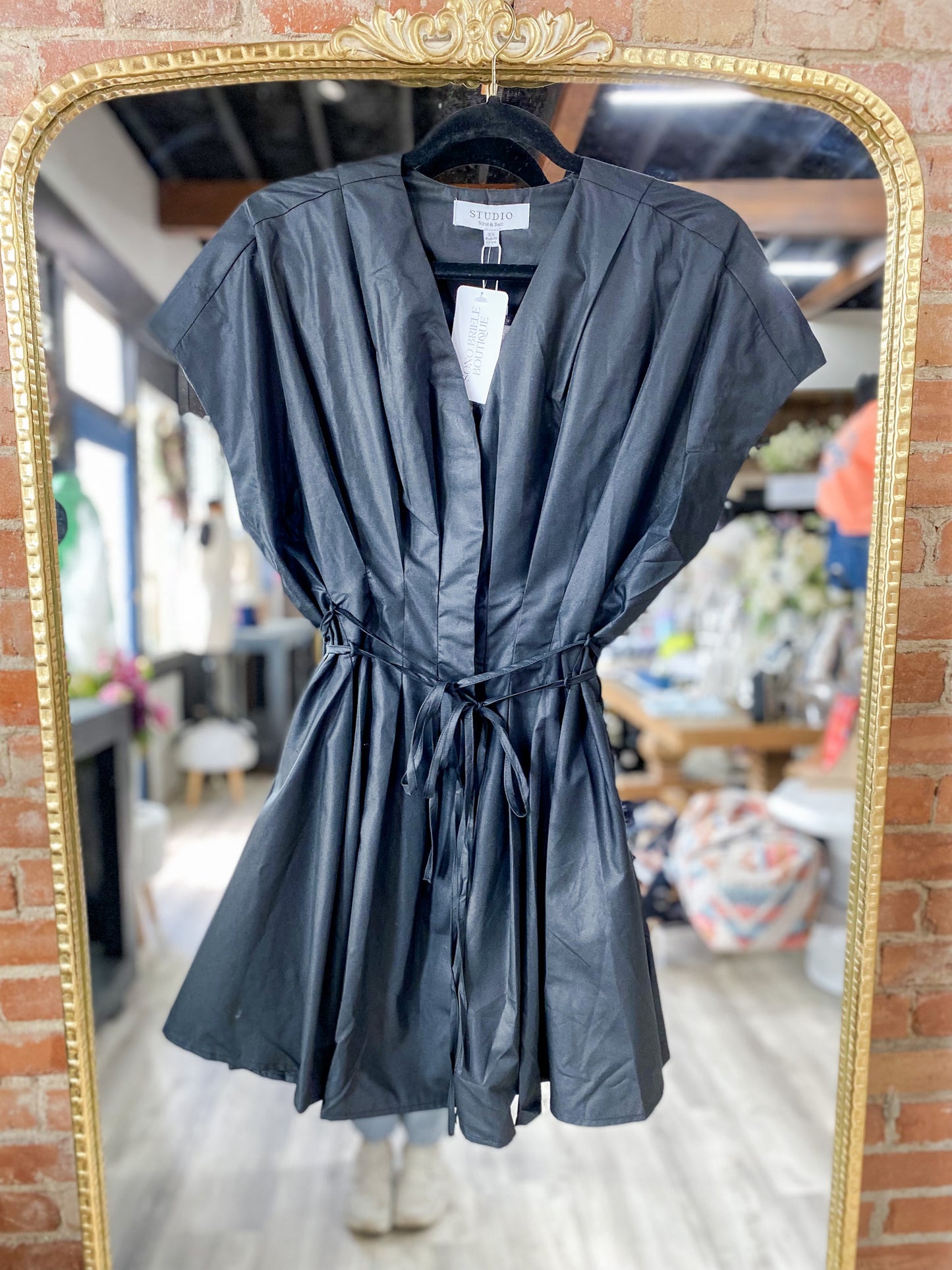 Black Roses Mini Dress