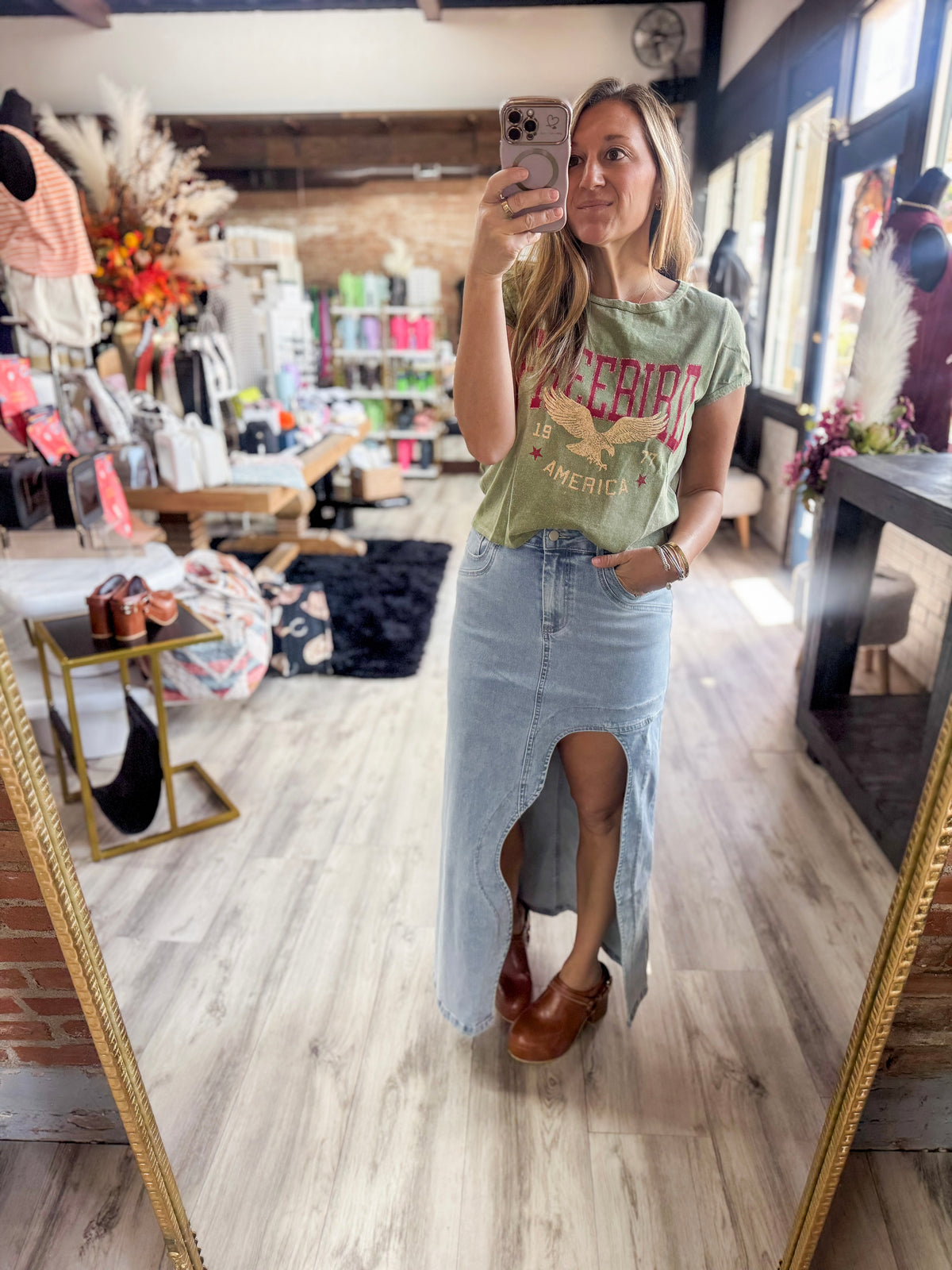 Hello Denim Skirt