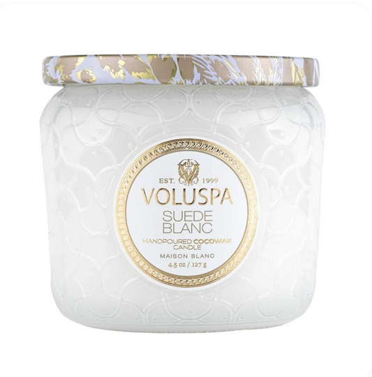 Voluspa Suede Blanc Candle