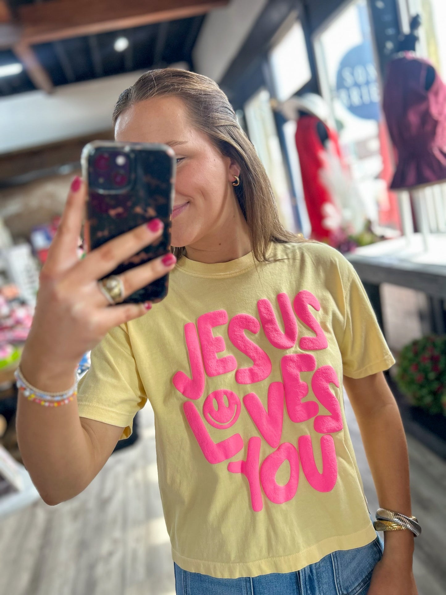 Jesus Loves You Puff Tee