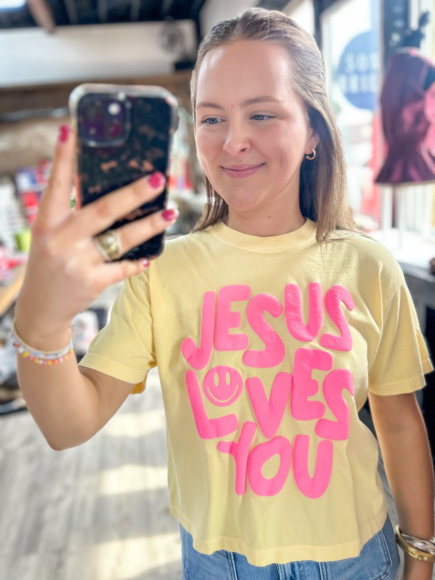 Jesus Loves You Puff Tee
