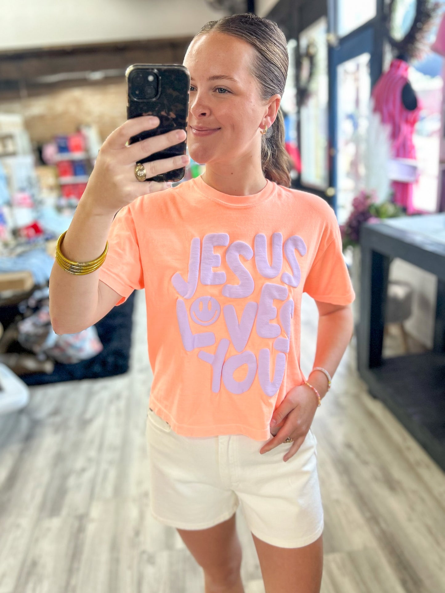 Jesus Loves You Puff Tee