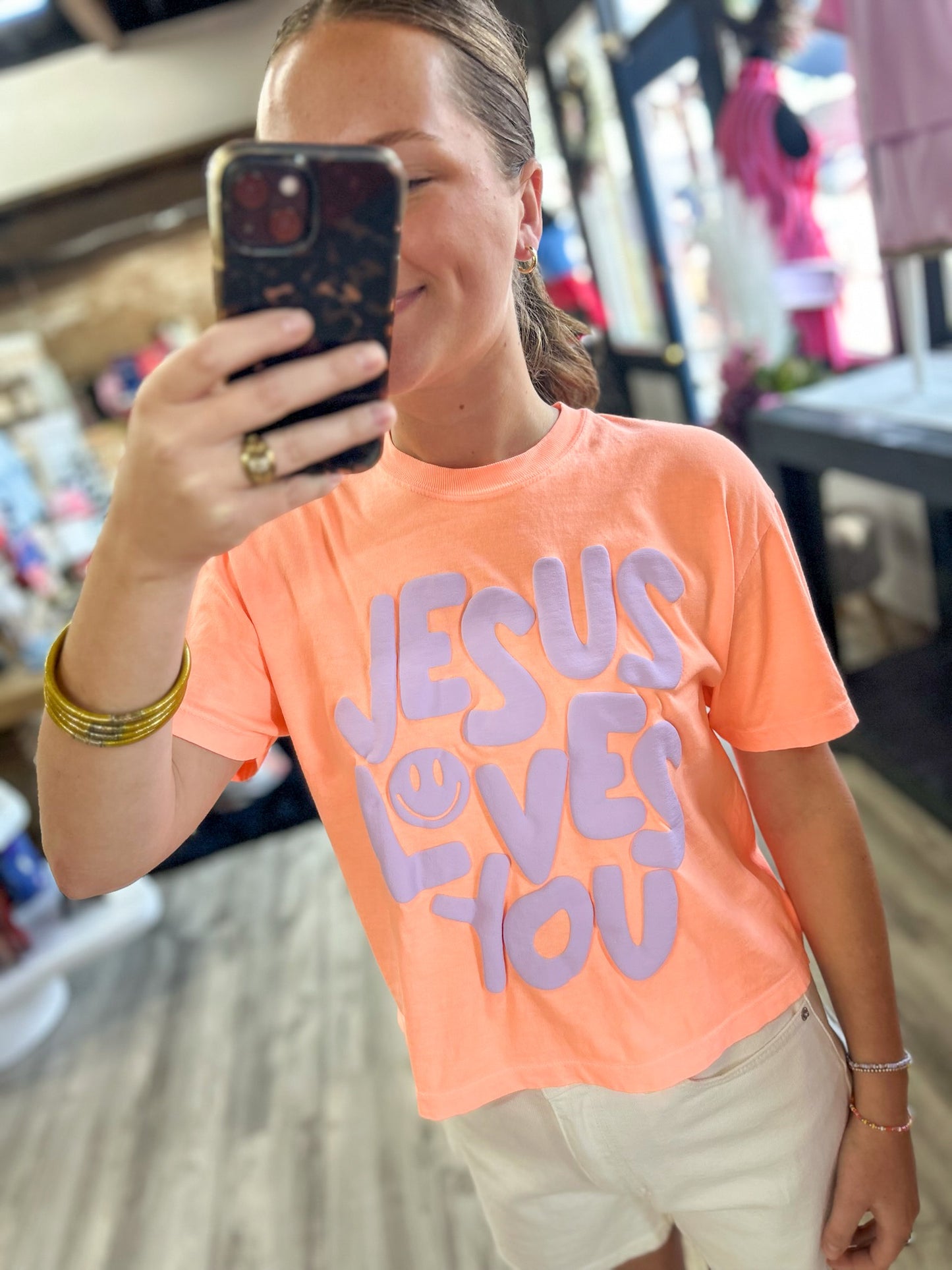 Jesus Loves You Puff Tee