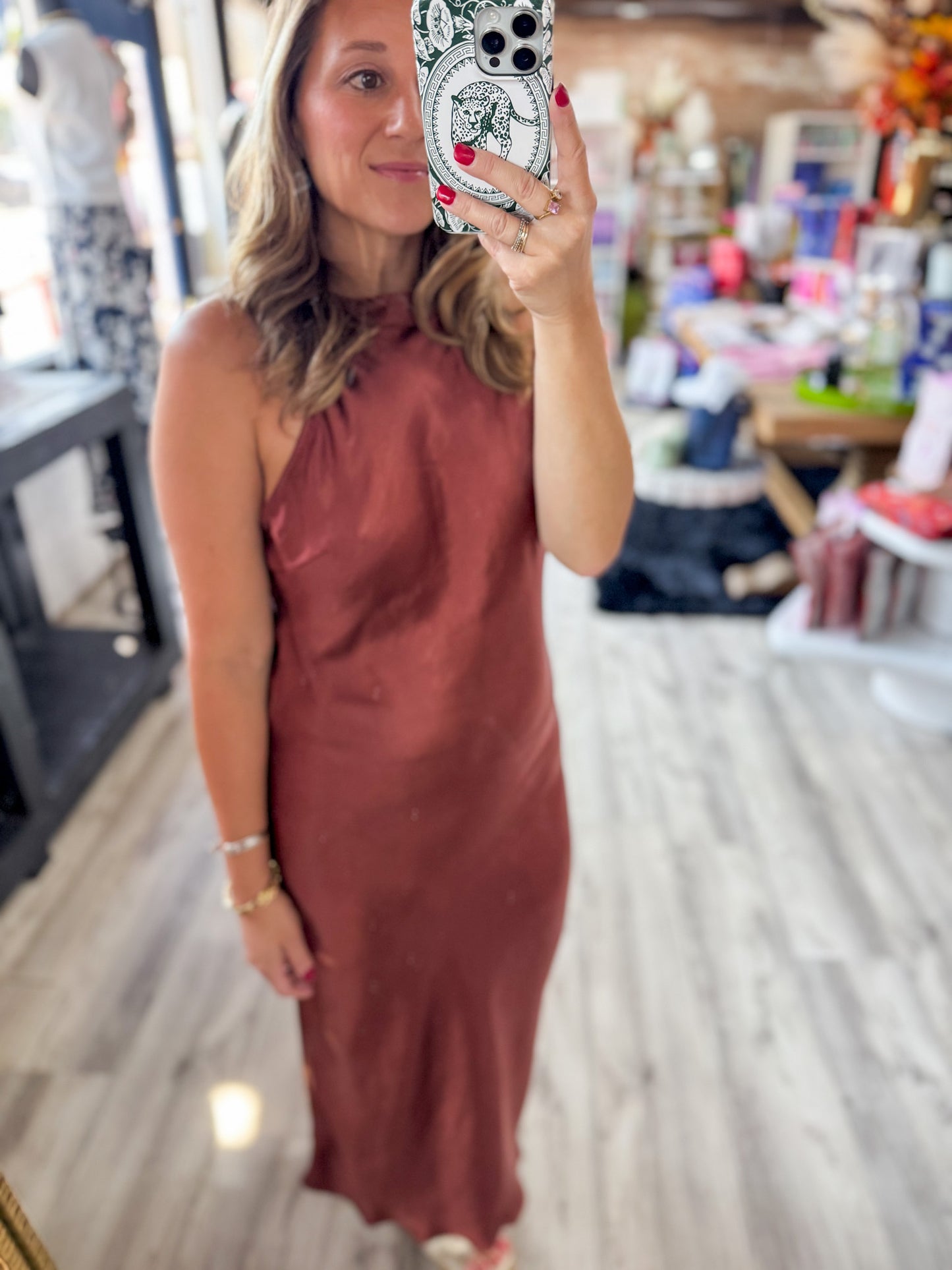 Sunset Silk Dress