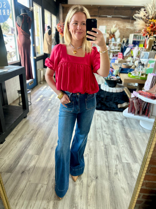 Retro Girl Flared Jeans