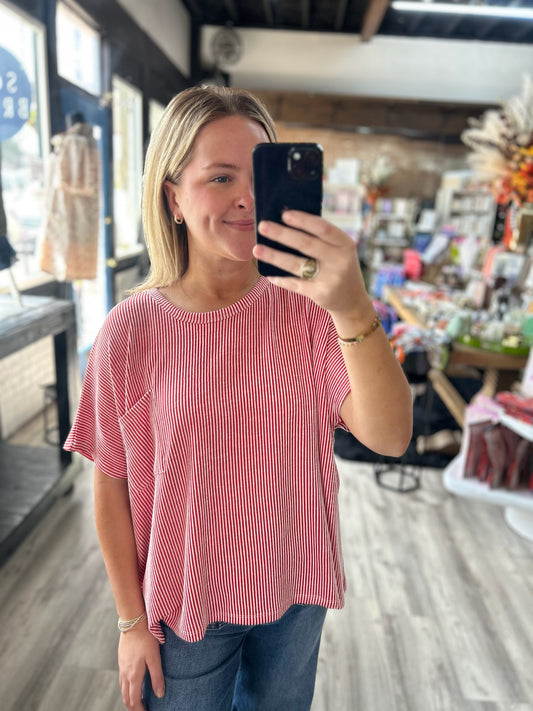 Corded Crop Tee