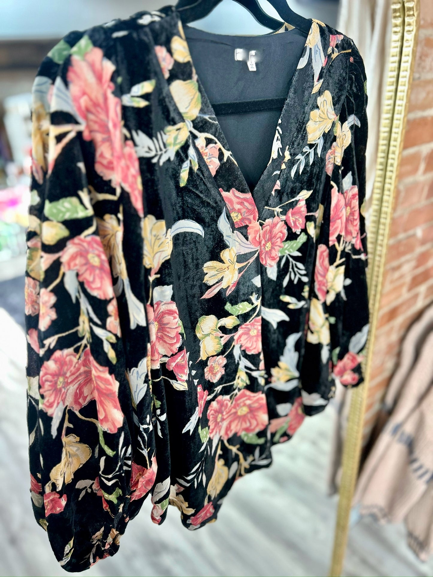 Velvet Bloom Blouse