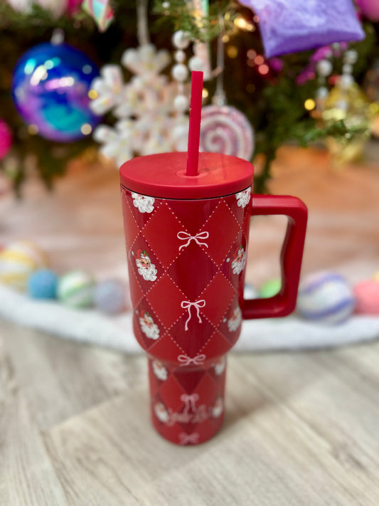 Santa Bow Tumbler