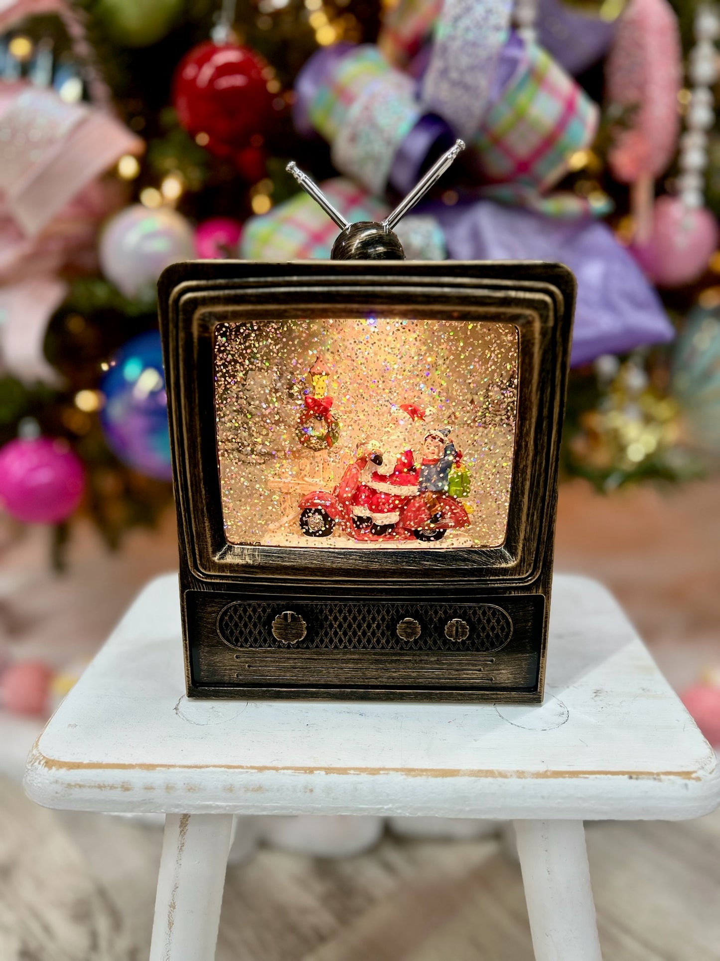 Santa on Scooter Christmas TV