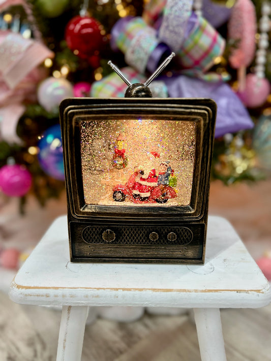 Santa on Scooter Christmas TV