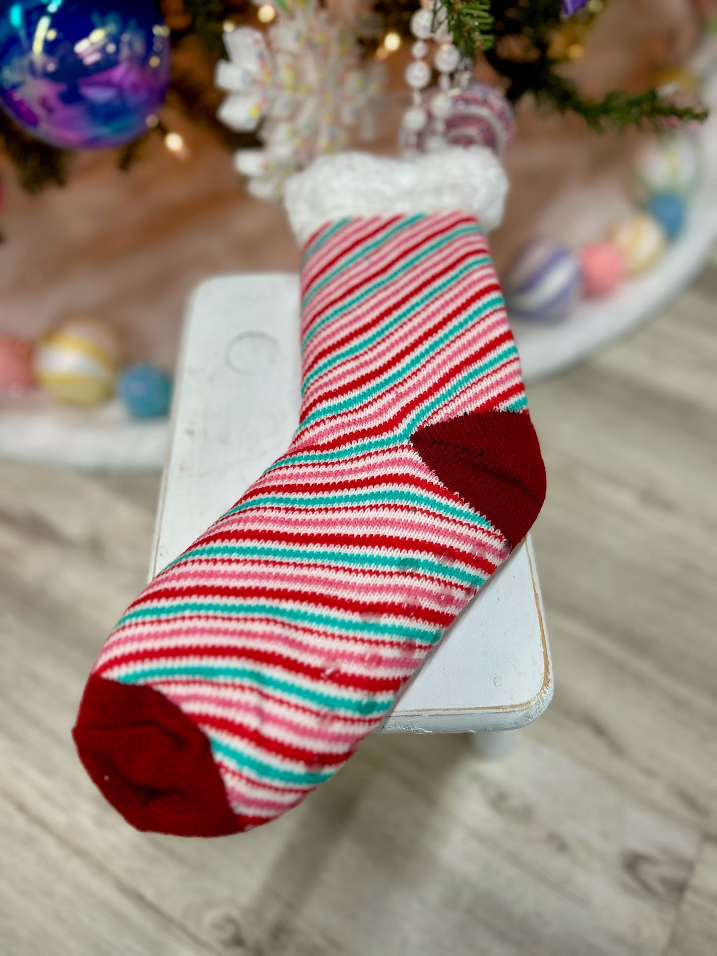 Fuzzy Christmas Socks