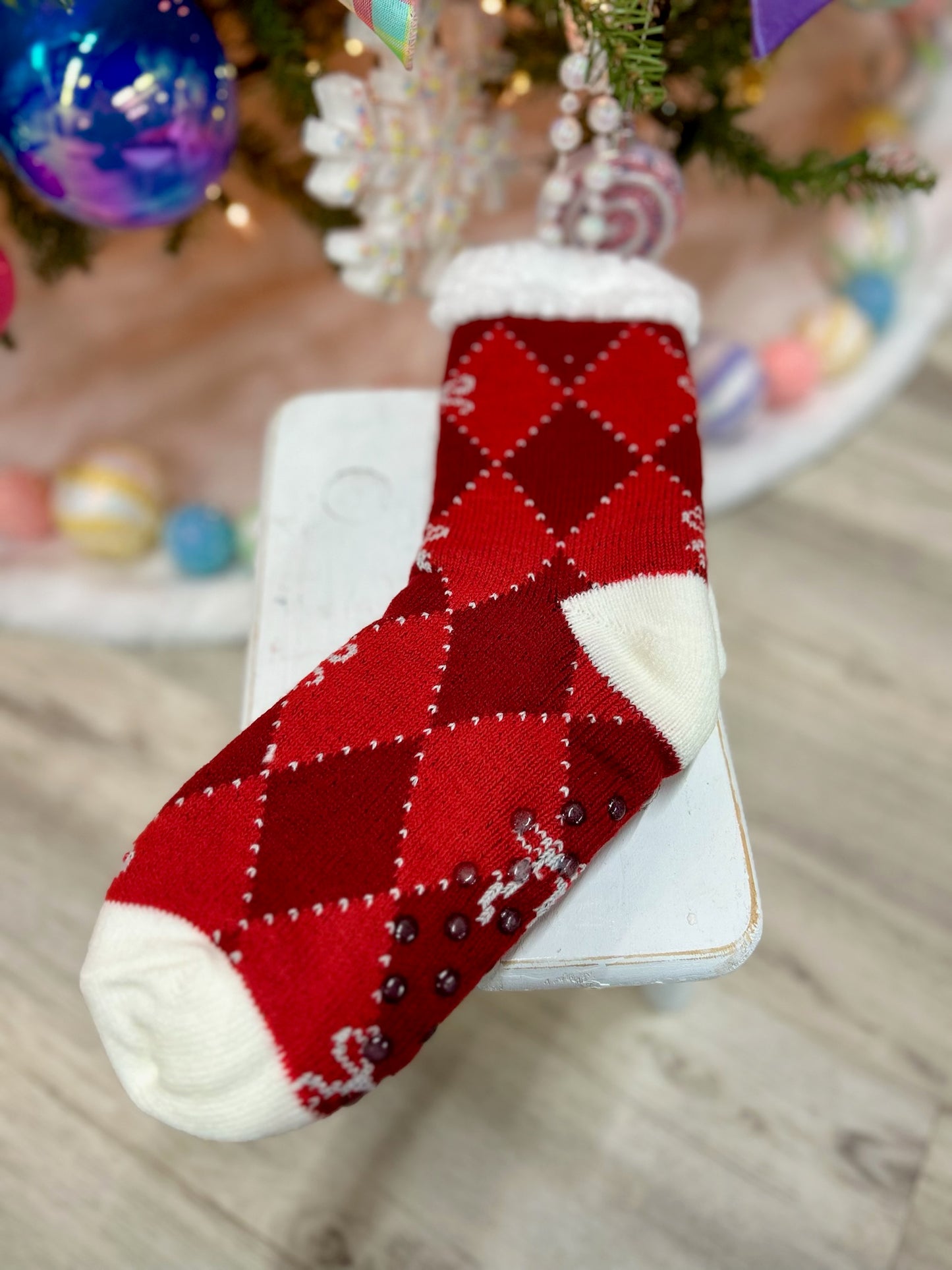 Fuzzy Christmas Socks