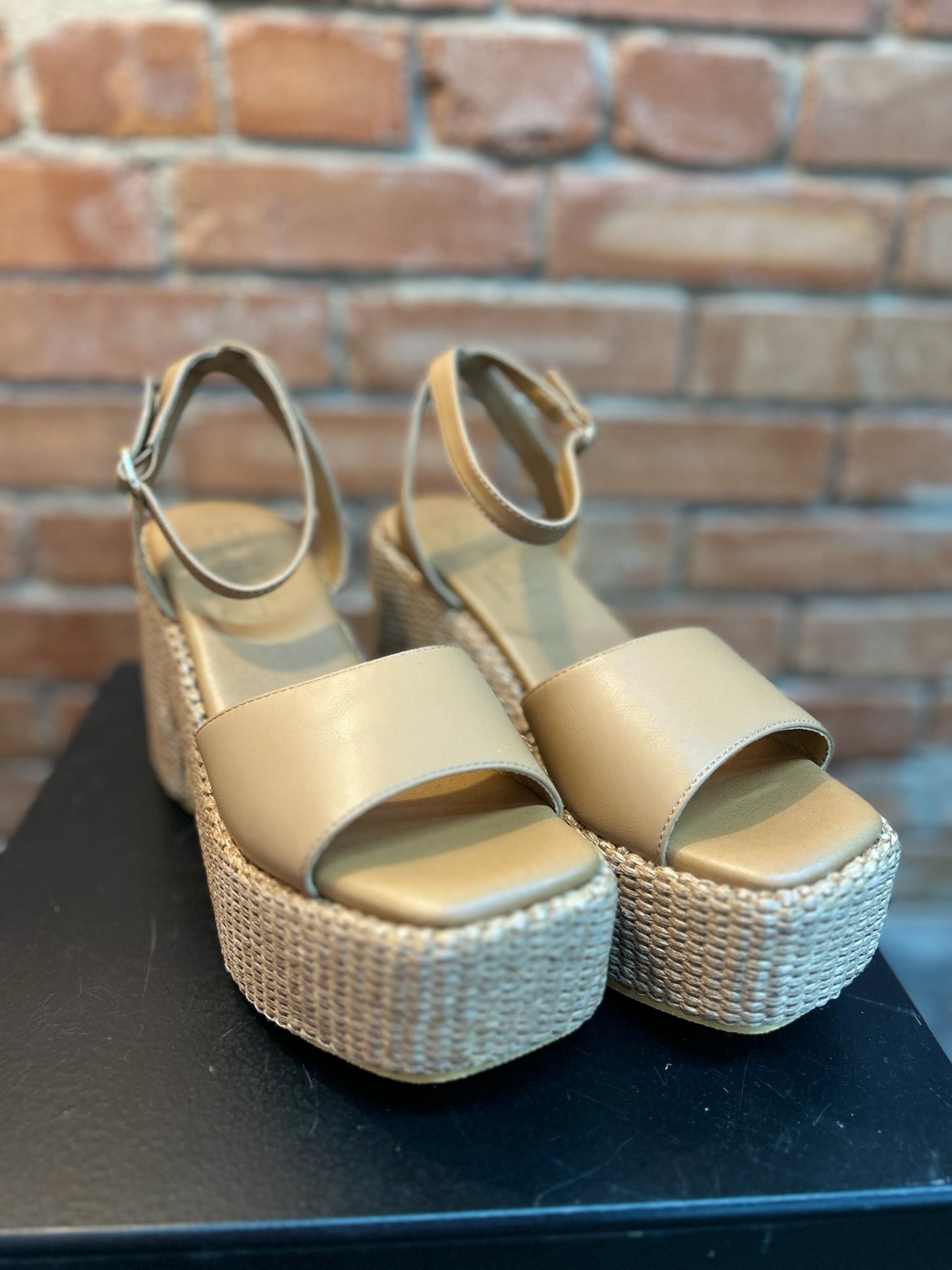Arden Cognac Wedge