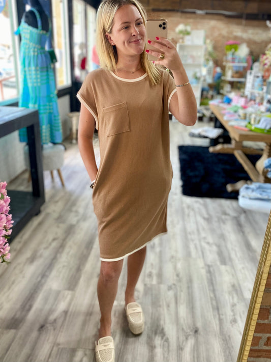 Neutral Gal Mini Dress