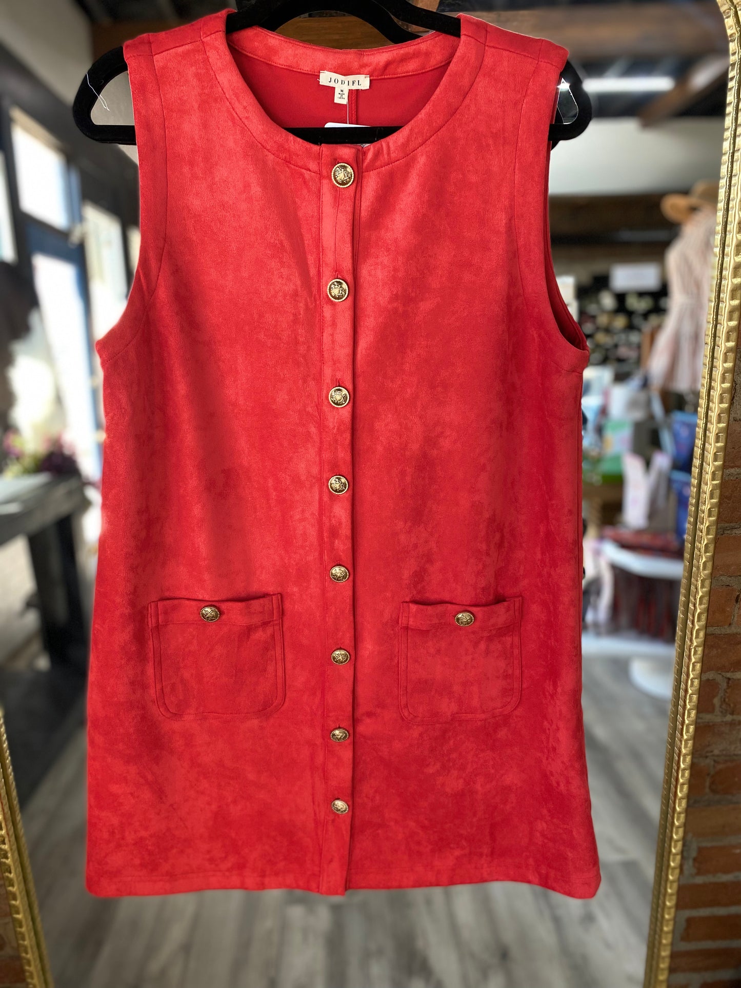 Santa Baby Suede Dress