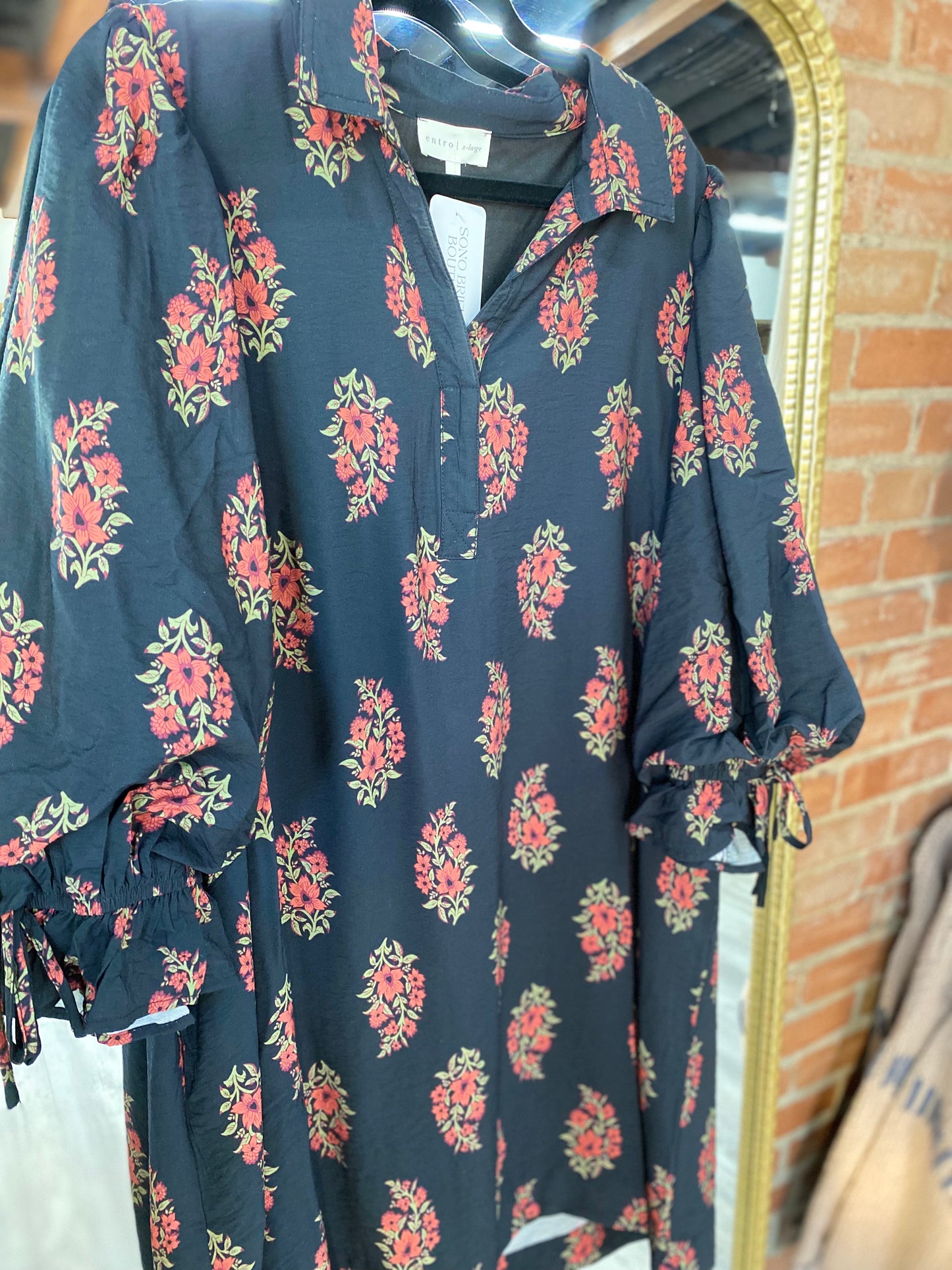 Midnight Floral Dress (plus size)