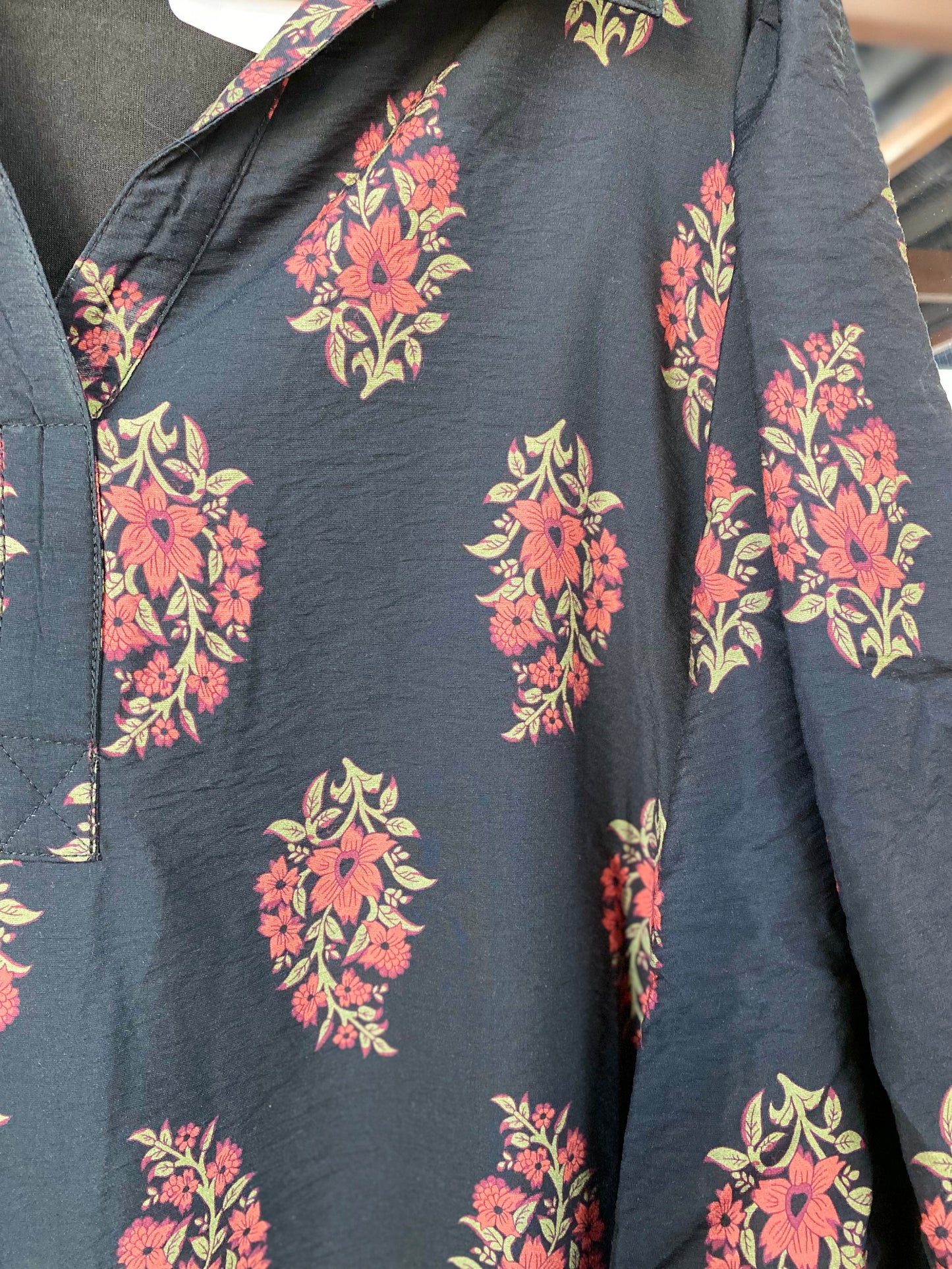 Midnight Floral Dress (plus size)